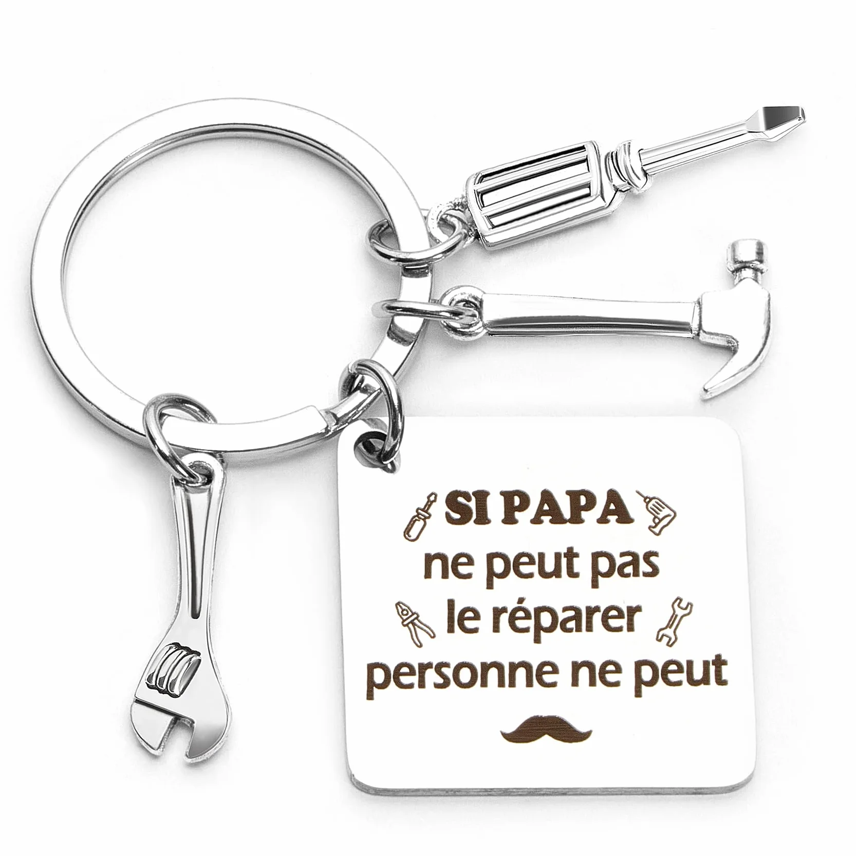 Porte-Clés Papa Cadeau Fête Des Pères Original