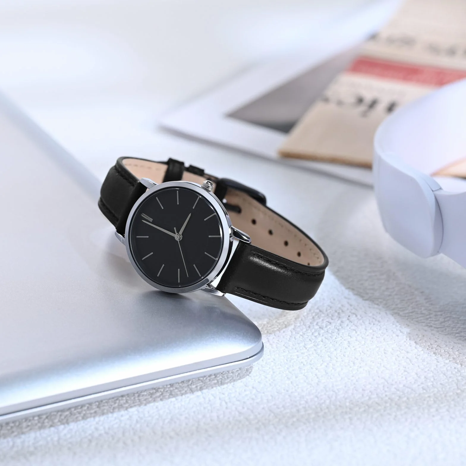 BISONSTRAP Bracelet de Montre en Cuir Dégagement Rapide Compatible 12-20mm
