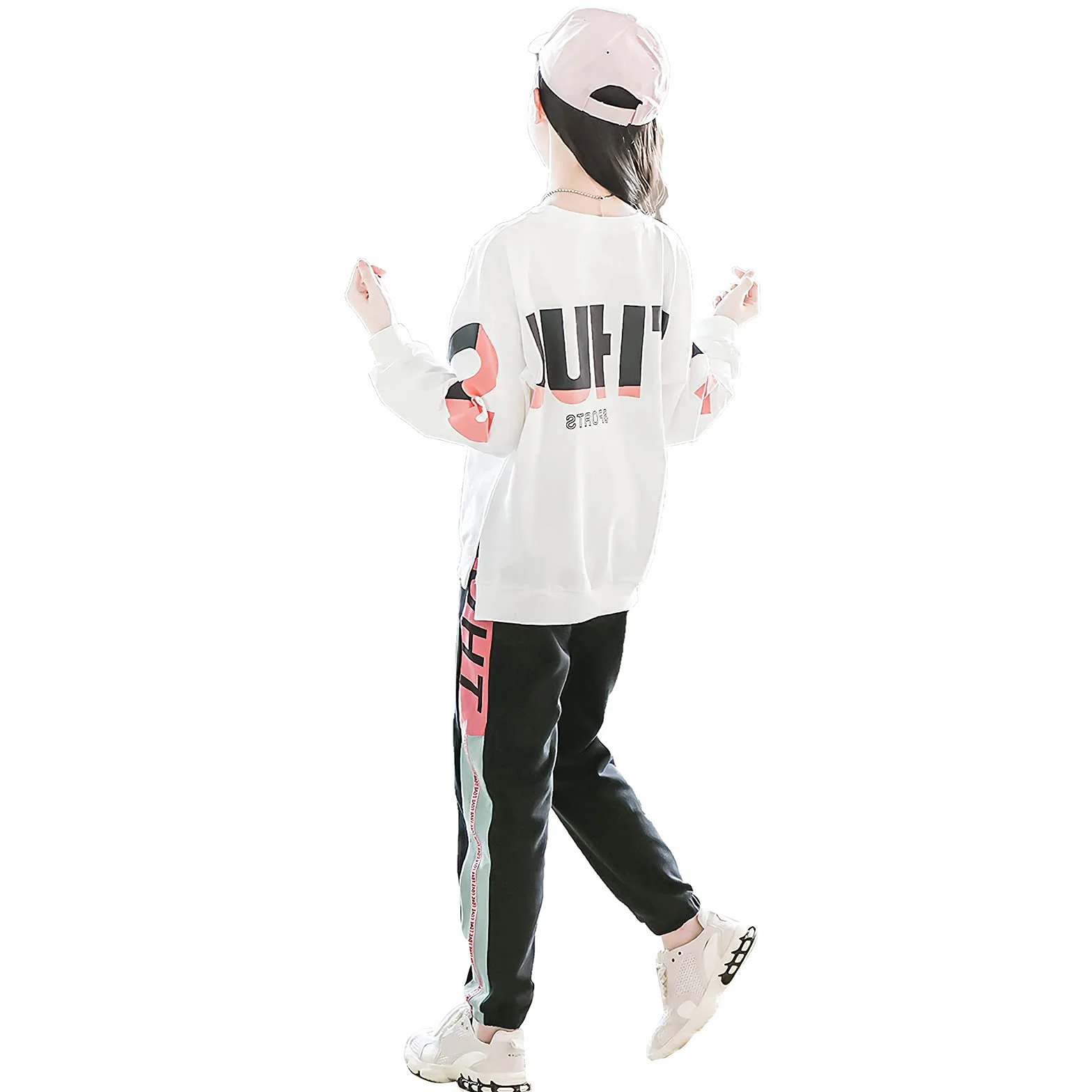 amropi Filles Survêtement Ensembles 2 Pièce Pantalon et Sweats Haut 3-14 Ans