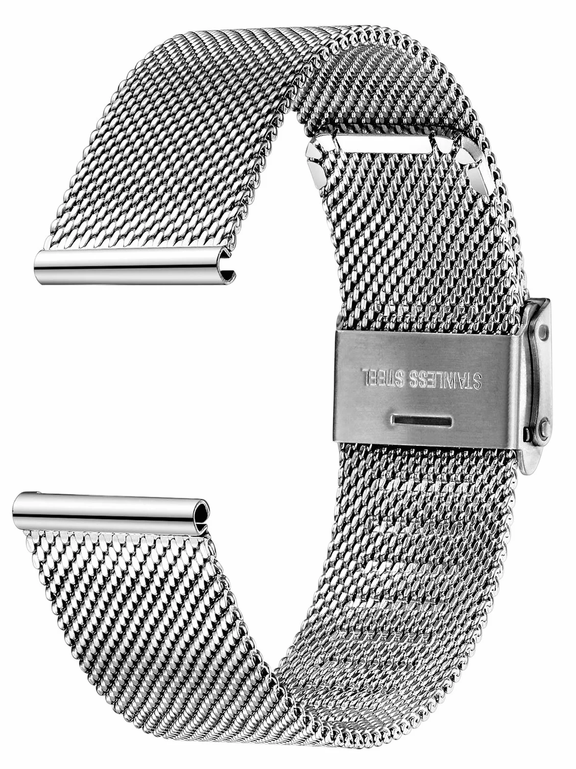 Bracelet de Montre Acier Inoxydable Libération Rapide 12-24mm