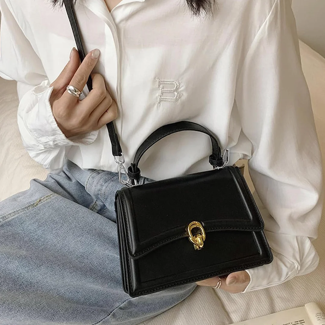 Bandoulière en Cuir Réglable Noire pour Sac Femme DIY