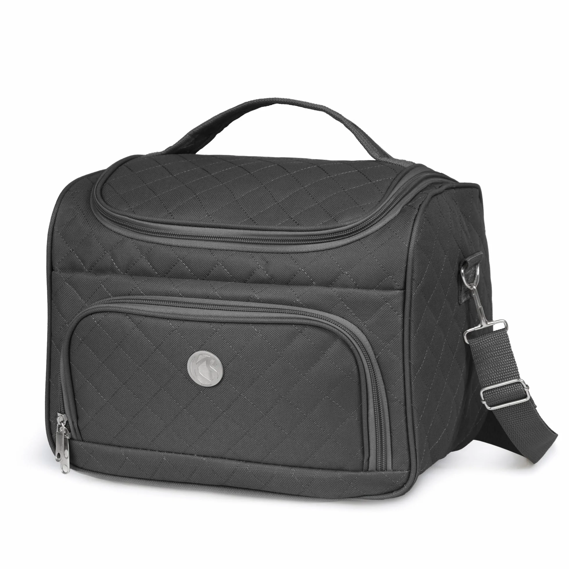 KINSTON Vanity avec Séparateurs Amovibles Trousse de Toilette Cosmétiques Organisateur de Voyage à Suspendre Grande capacité