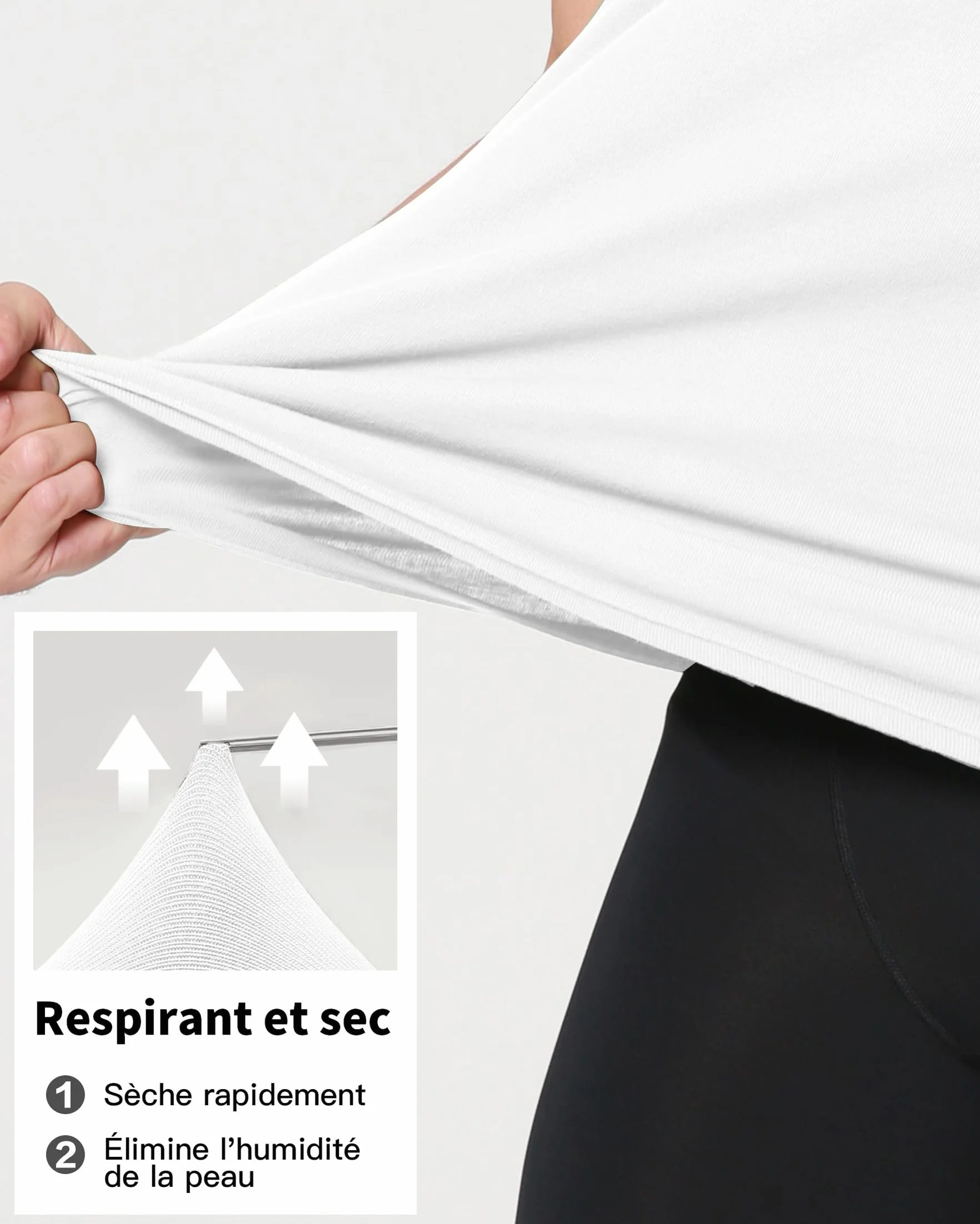 Débardeur Homme Lot de 3 - 100% Coton Maillot de Corps