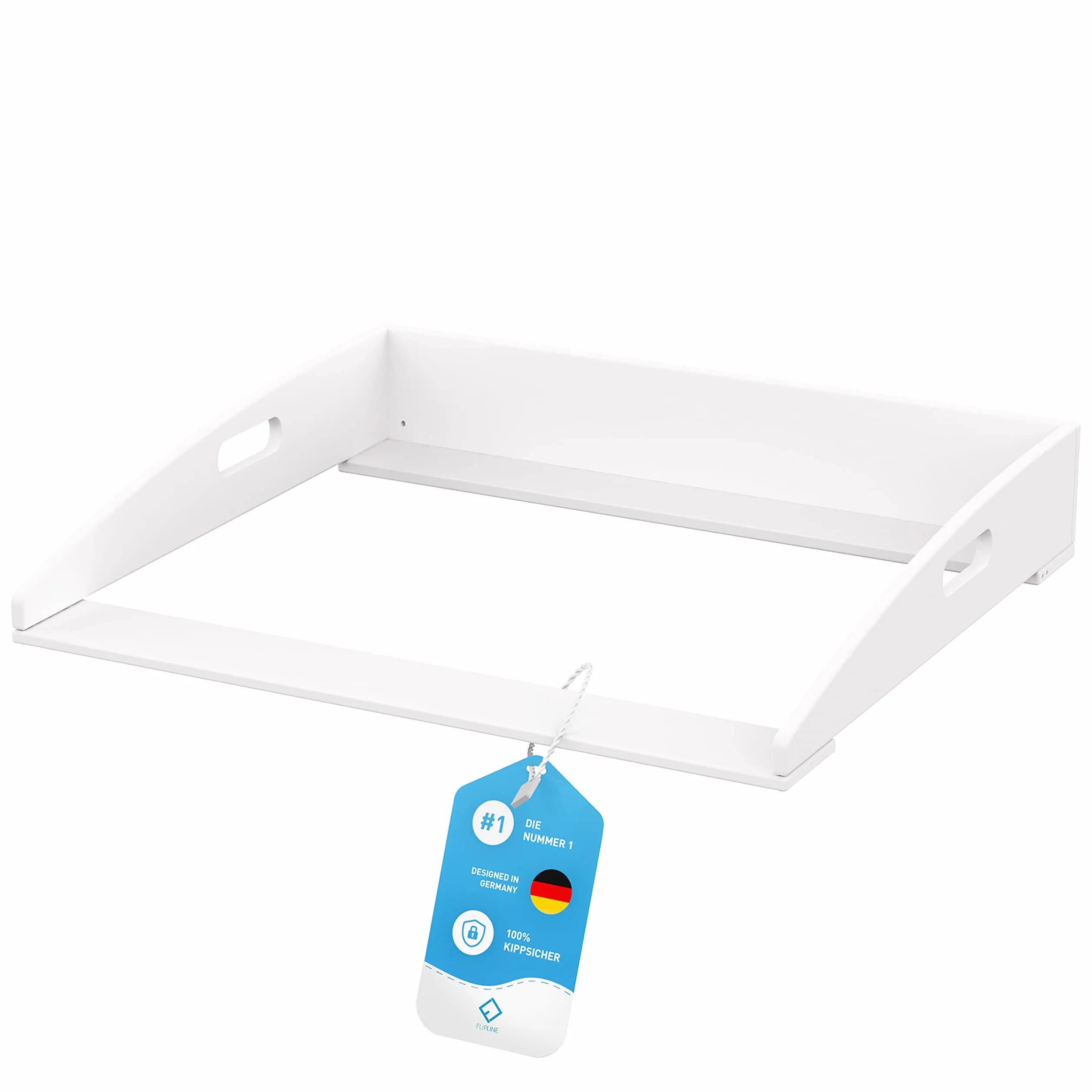FLIPLINE Matelas à langer Hemnes blanc 85 x 75 x 13 cm pour commode IKEA Hemnes sécurité 2 niveaux