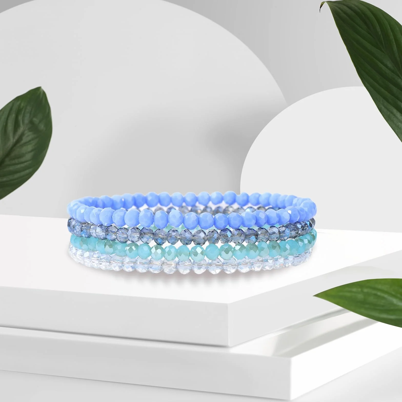Multicouches Bracelet Boho Cristal Perles Pour Femme