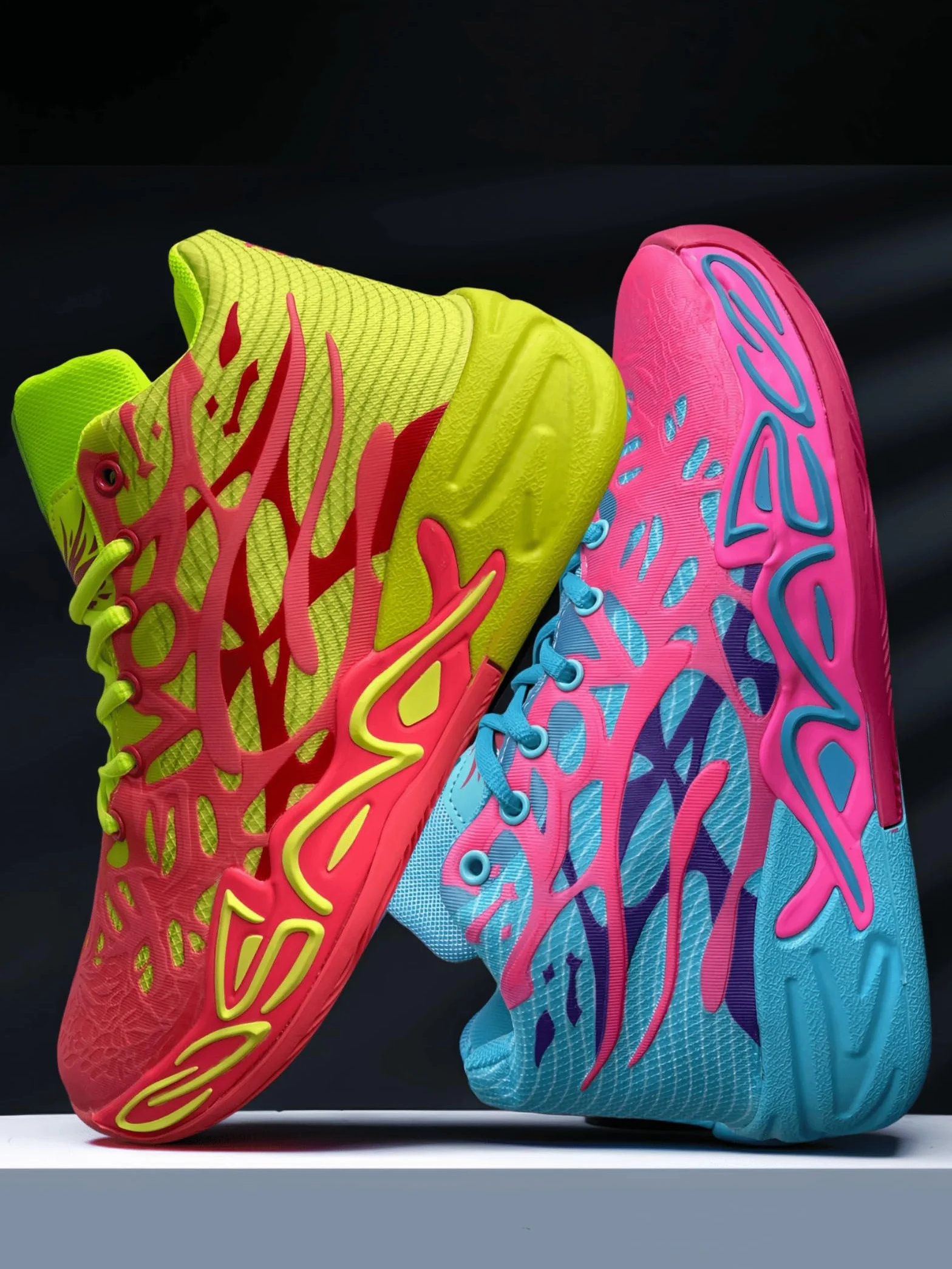 Bolognifi Chaussures de basket-ball homme en maille respirante sport