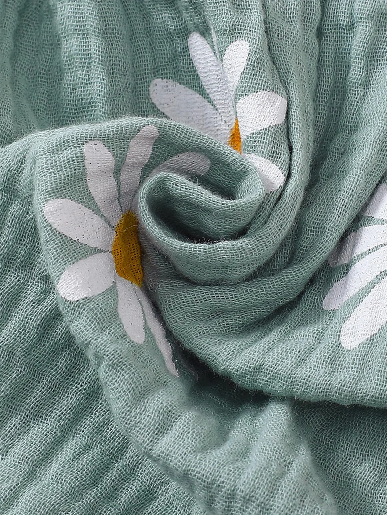 Robe D'été Bébé Fille Nouveau-né Motif Marguerite avec Bandeau