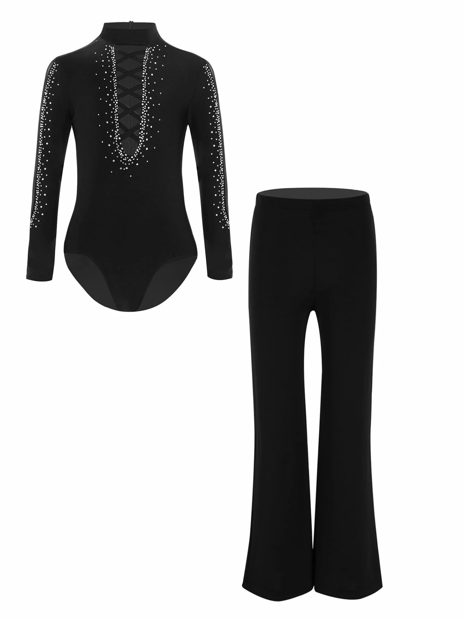 Tenue Patinage Artistique Garçon Enfant Justaucorps Pantalon Danse Ensemble