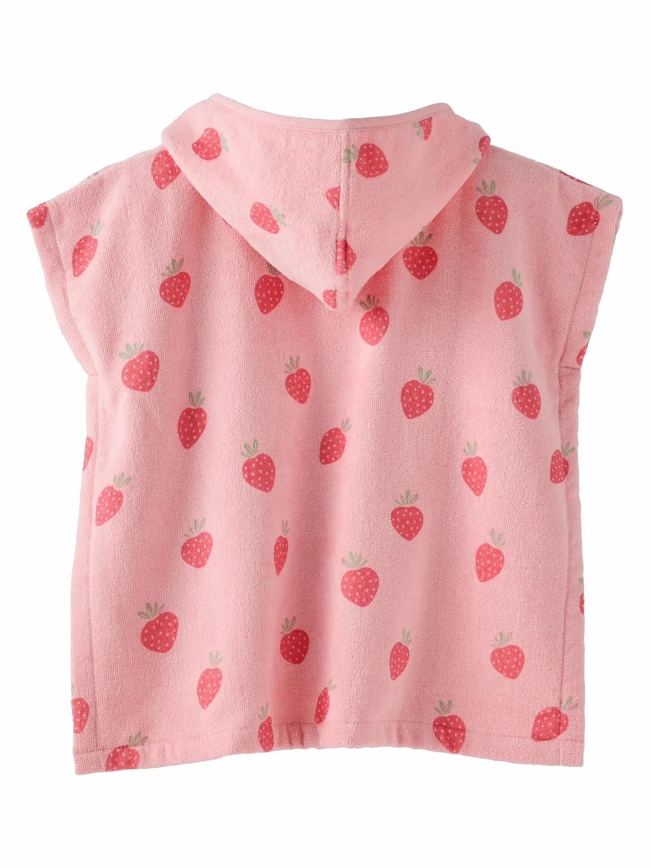 VERTBAUDET Poncho de bain bébé coton recyclé rose imprimé 3/6M (60/67)