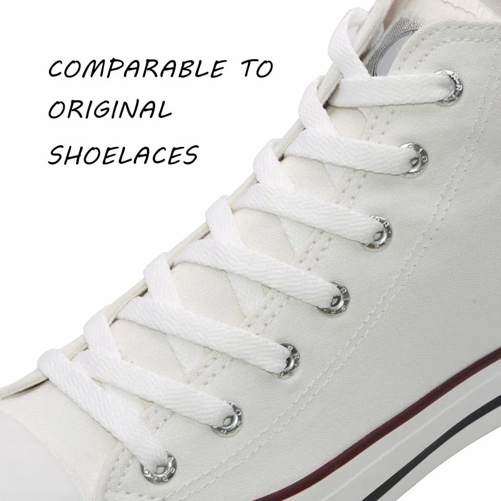 VSUDO Lacets Plats pour Baskets Sneakers 8mm 29 Couleurs 14 Longueurs