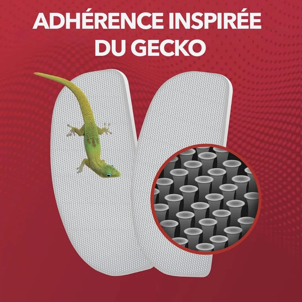 Setex Gecko Grip Plaquettes de Nez pour Lunettes 5 Paires Transparentes Antidérapantes 1 x 7 x 16 mm