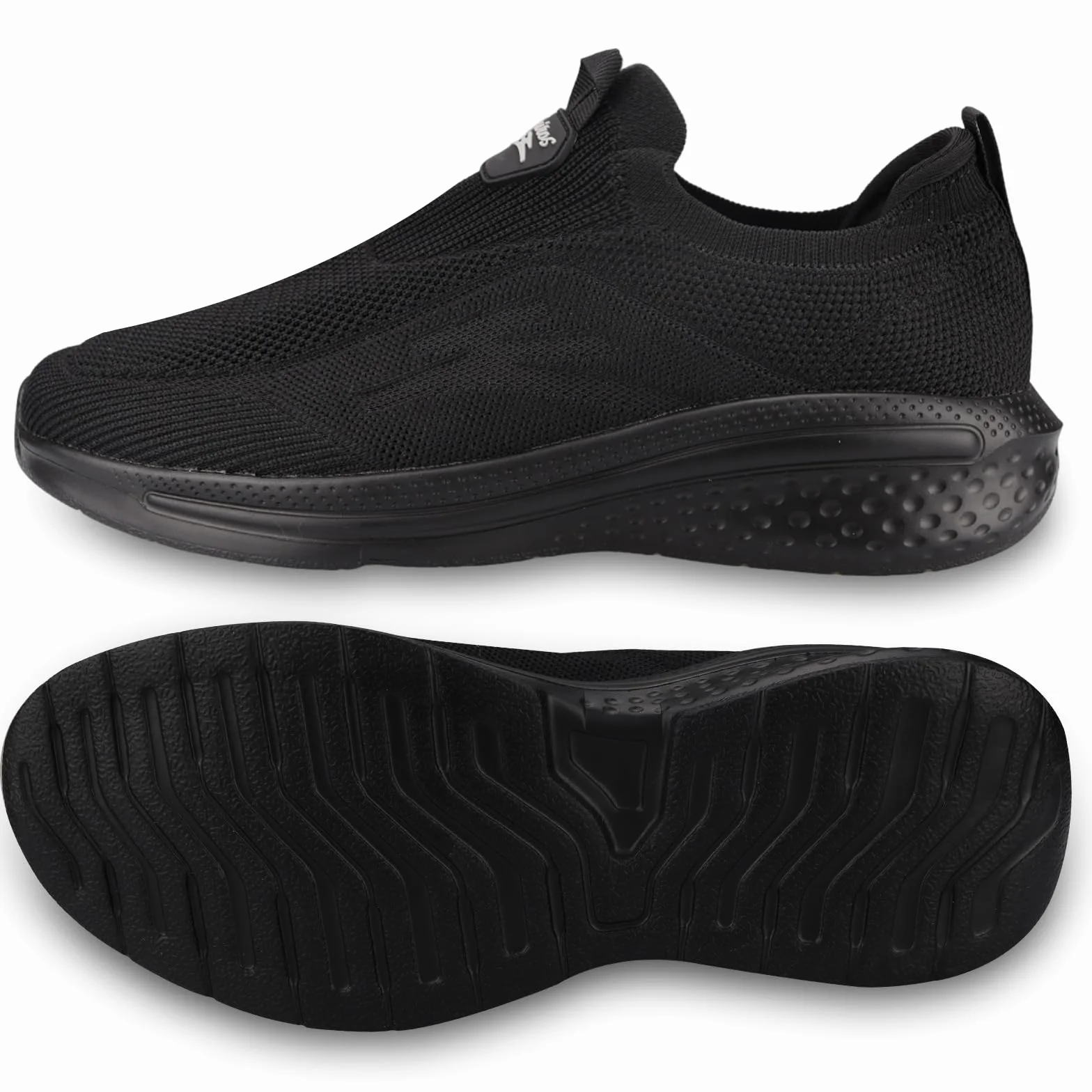 Giniros Basket Homme Chaussures Slip on Sneakers sans Lacets de Course Baskets Fitness Running Respirantes