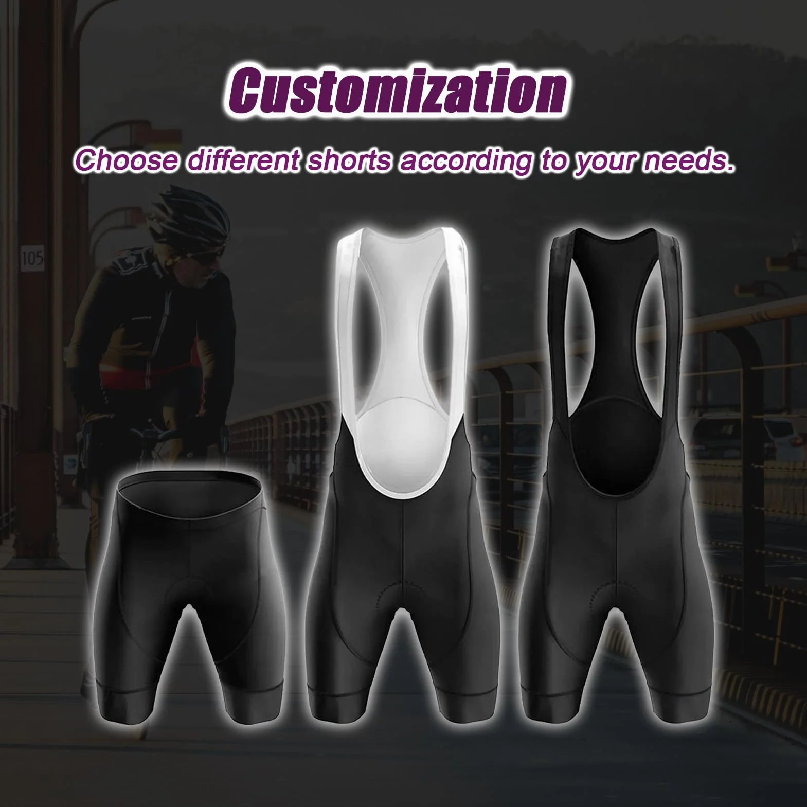 Maillot Cyclisme Femme Été, VTT Tenue Cycliste Manche Courte avec 9D Coussin Gel, Séchage Rapide