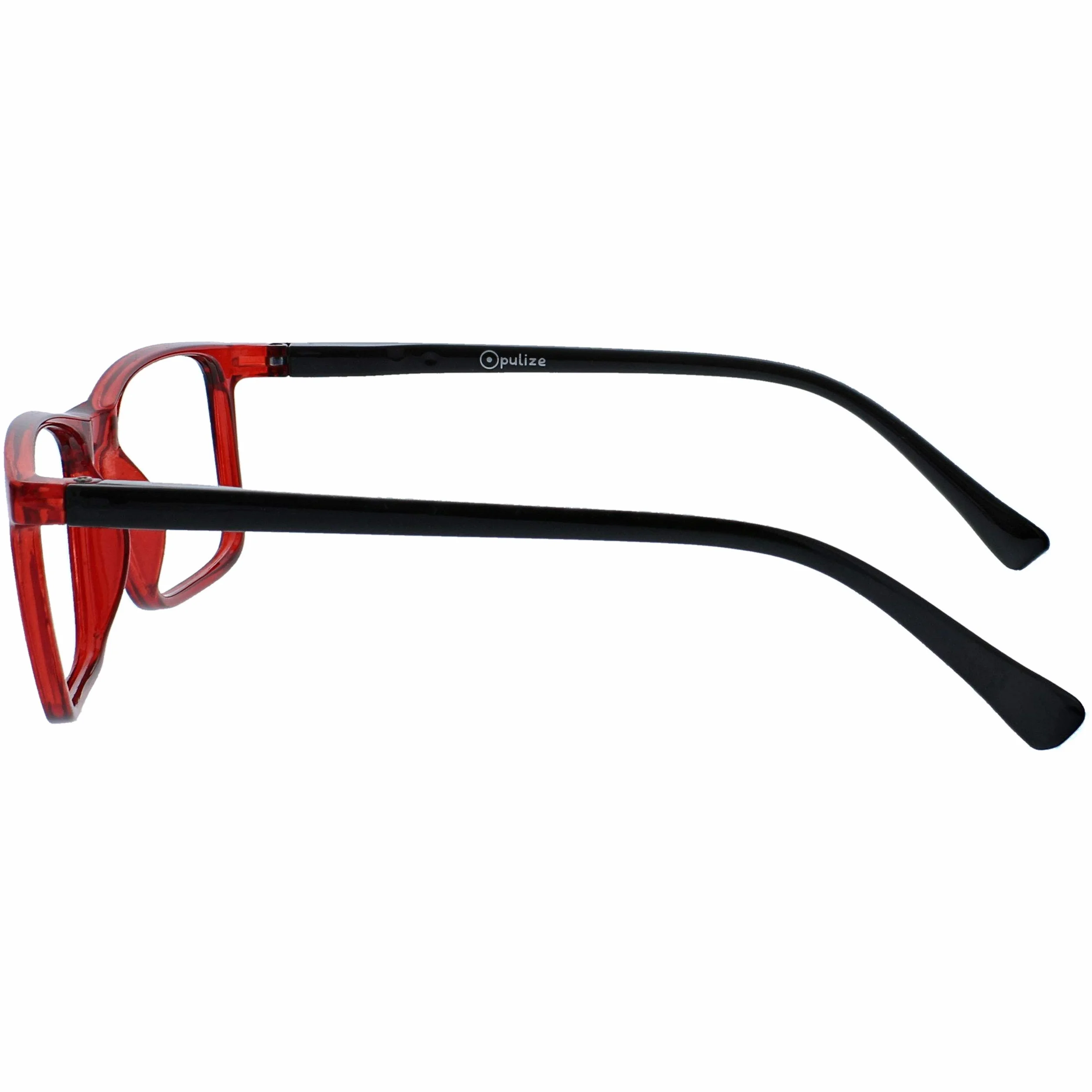 OPULIZE Ink Pack 3 Lunettes De Lecture Grand Noir Gris Rouge Hommes Femmes Charnières Ressort RRR4-17Z +2,50