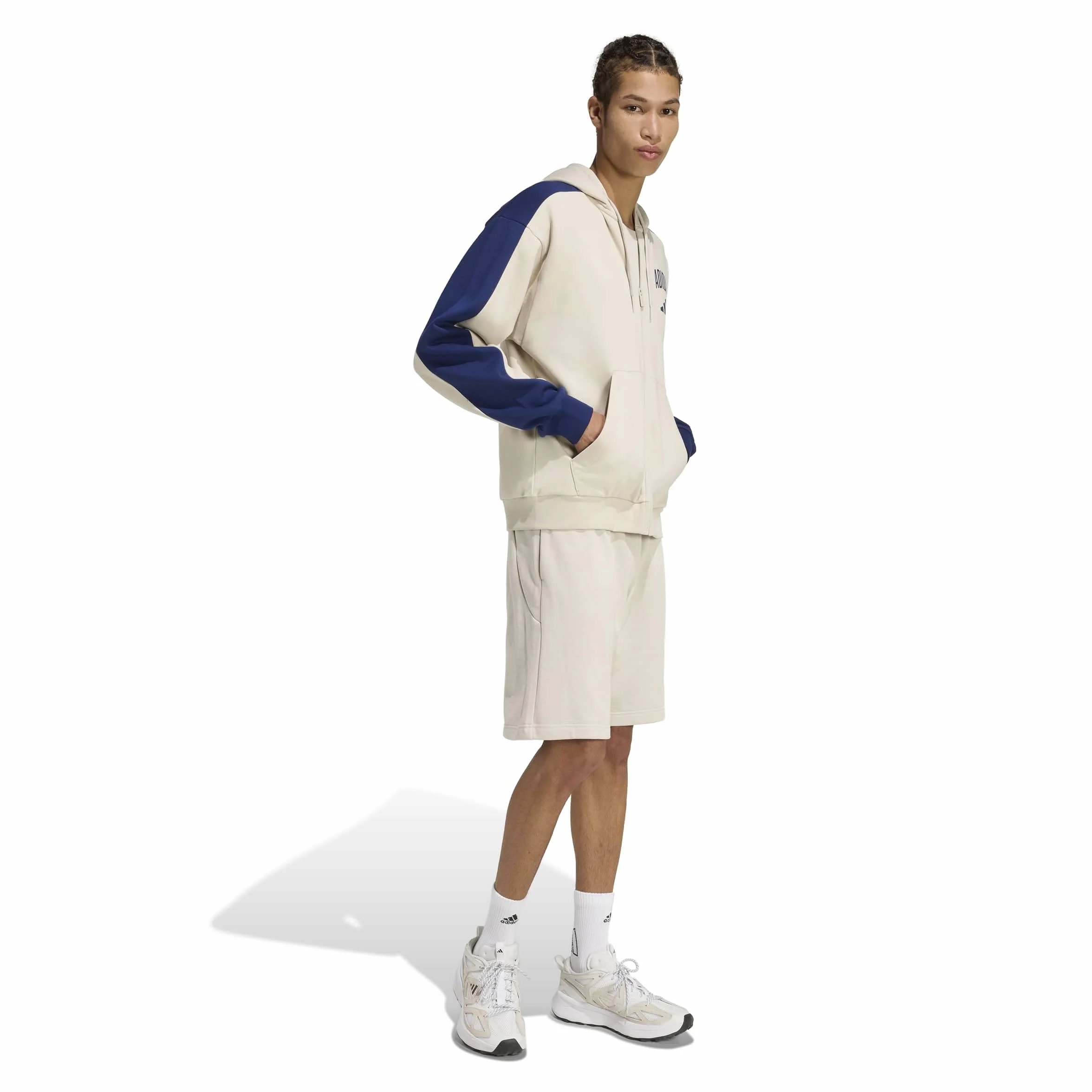 Adidas Collegiate Fleece Full-Zip Hoodie Homme