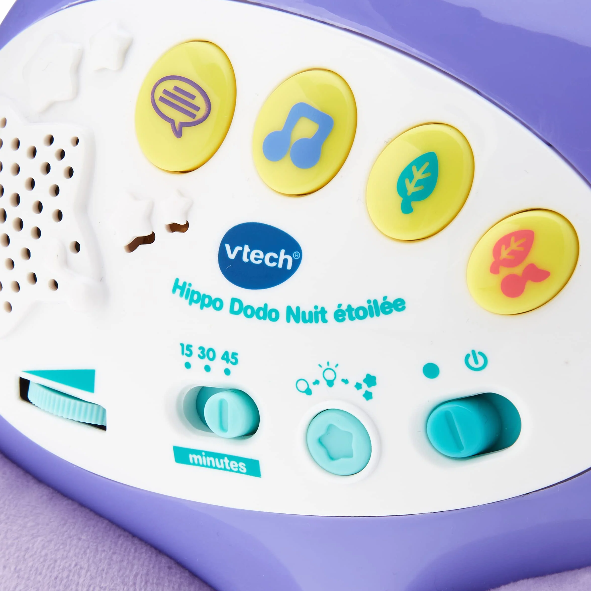 VTech Hippo Dodo Nuit Étoilée Veilleuse Bébé Musicale Projection Lumineuse au Plafond Cadeau de Naissance