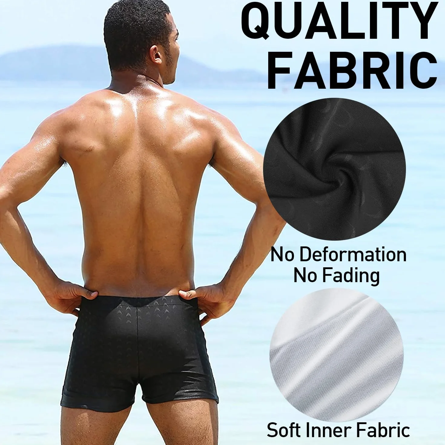 Arcweg Maillot de Bain Homme Boxer Doublure avec Rembourré Amovible Cordon de Serrage