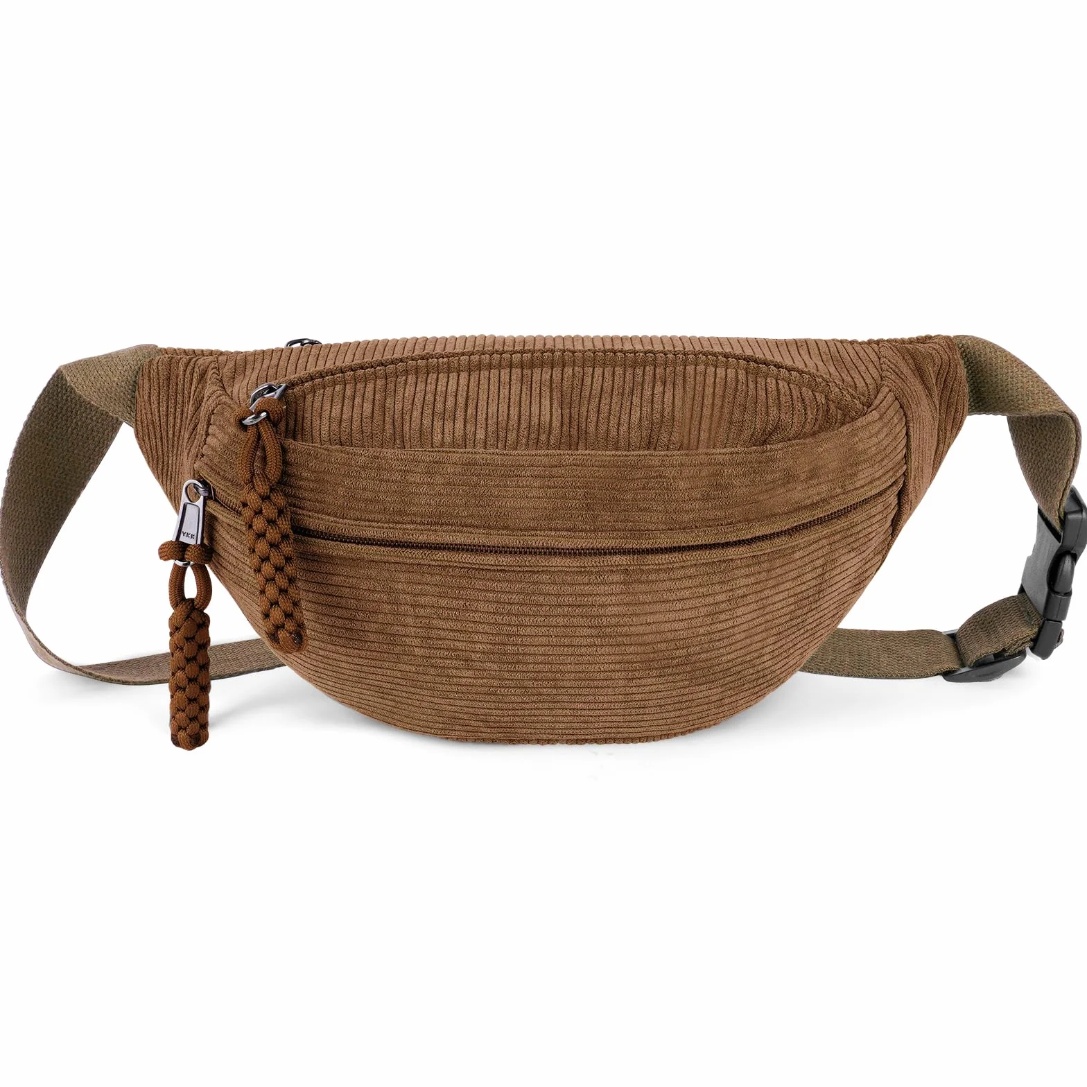 Sac Banane Velours Côtelé pour Femme avec Sangle Réglable, Sac de Voyage Polyvalent