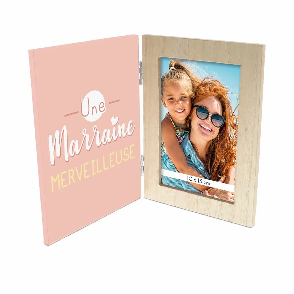 STC Cadre photo double une marraine merveilleuse