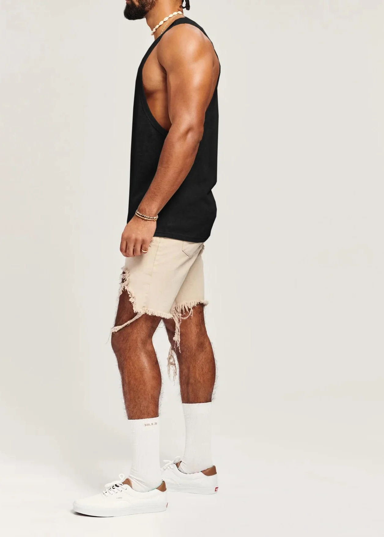 Runcati Débardeur sans manches pour homme Coton Fitness Gym Sport Maillot de corps