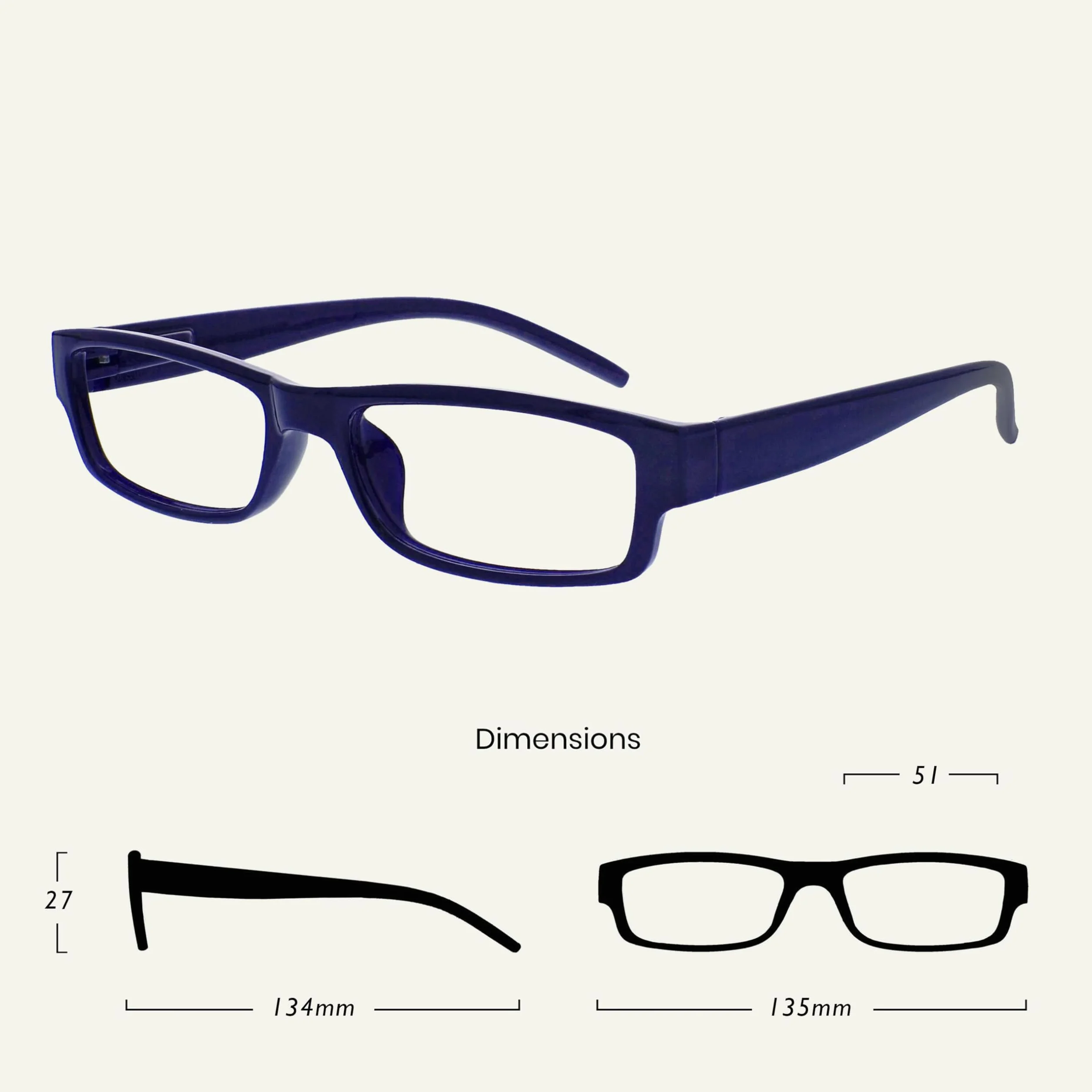 OPULIZE ACE Lunettes de Lecture Lot de 5 +2.50 Monture Étroite Bleu Rose Violet Vert Rouge