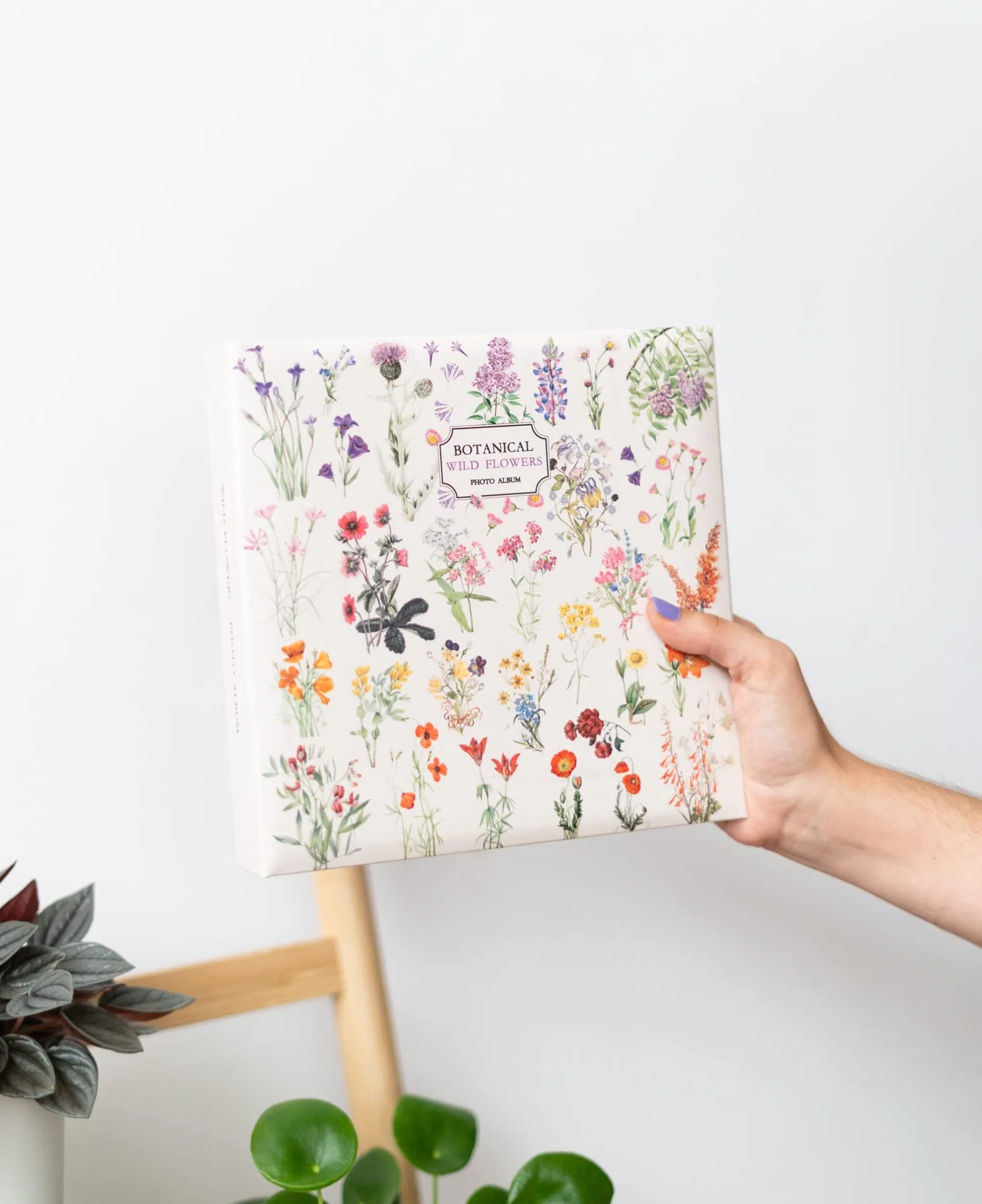 Grupo Erik Album Photo 10x15 cm Botanical Wild Flowers 200 Pochettes Couverture Rigide Blanc