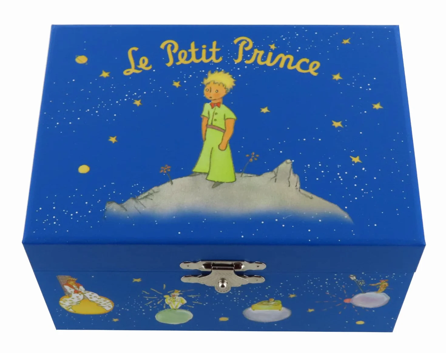 Boîte à musique Trousselier en bois Le Petit Prince Saint-Exupéry renard tournant Valse d'Amélie Poulain