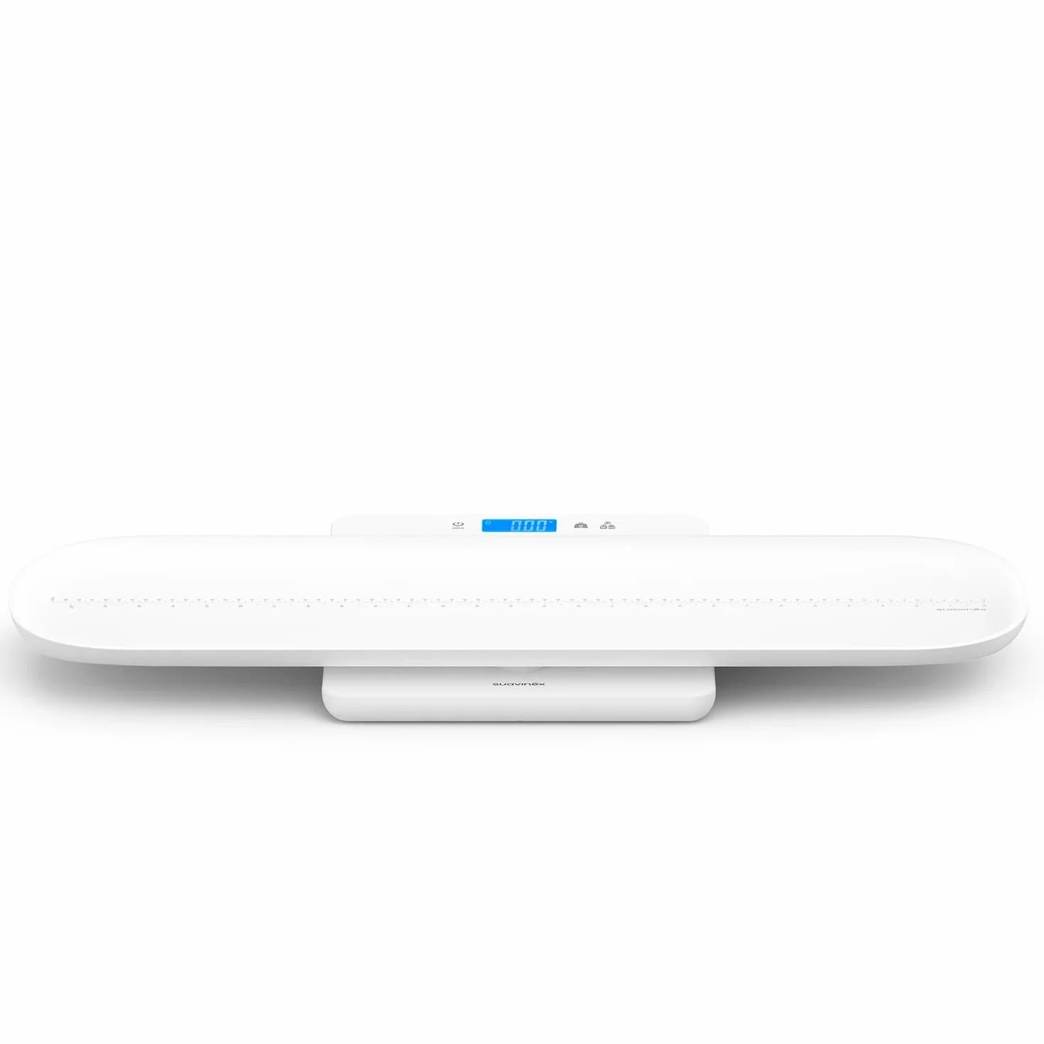 SUAVINEX Balance numérique bébé adulte Bluetooth 1-100 kg plateau amovible blanc