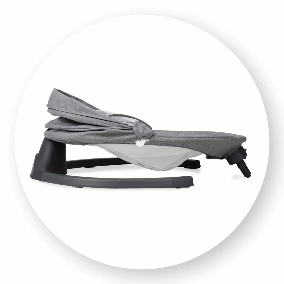 MoMi KENANI Transat balancelle pliable 9 kg télécommande Bluetooth harnais 5 points pare-soleil moustiquaire
