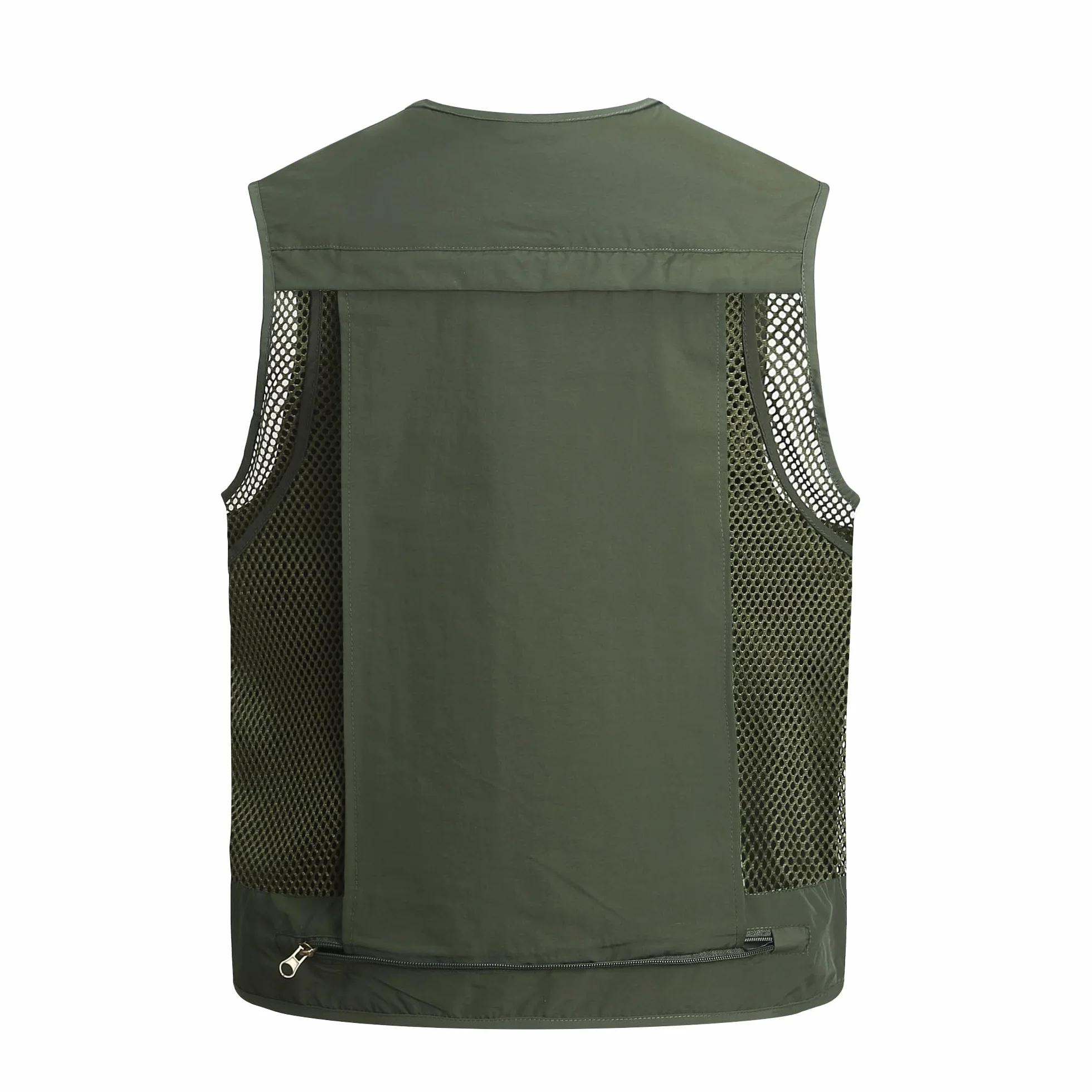 Gilet de pêche Homme Plein air Multi-Poche Séchage Rapide Respirant Sans Manches Camping Chasse Photographie