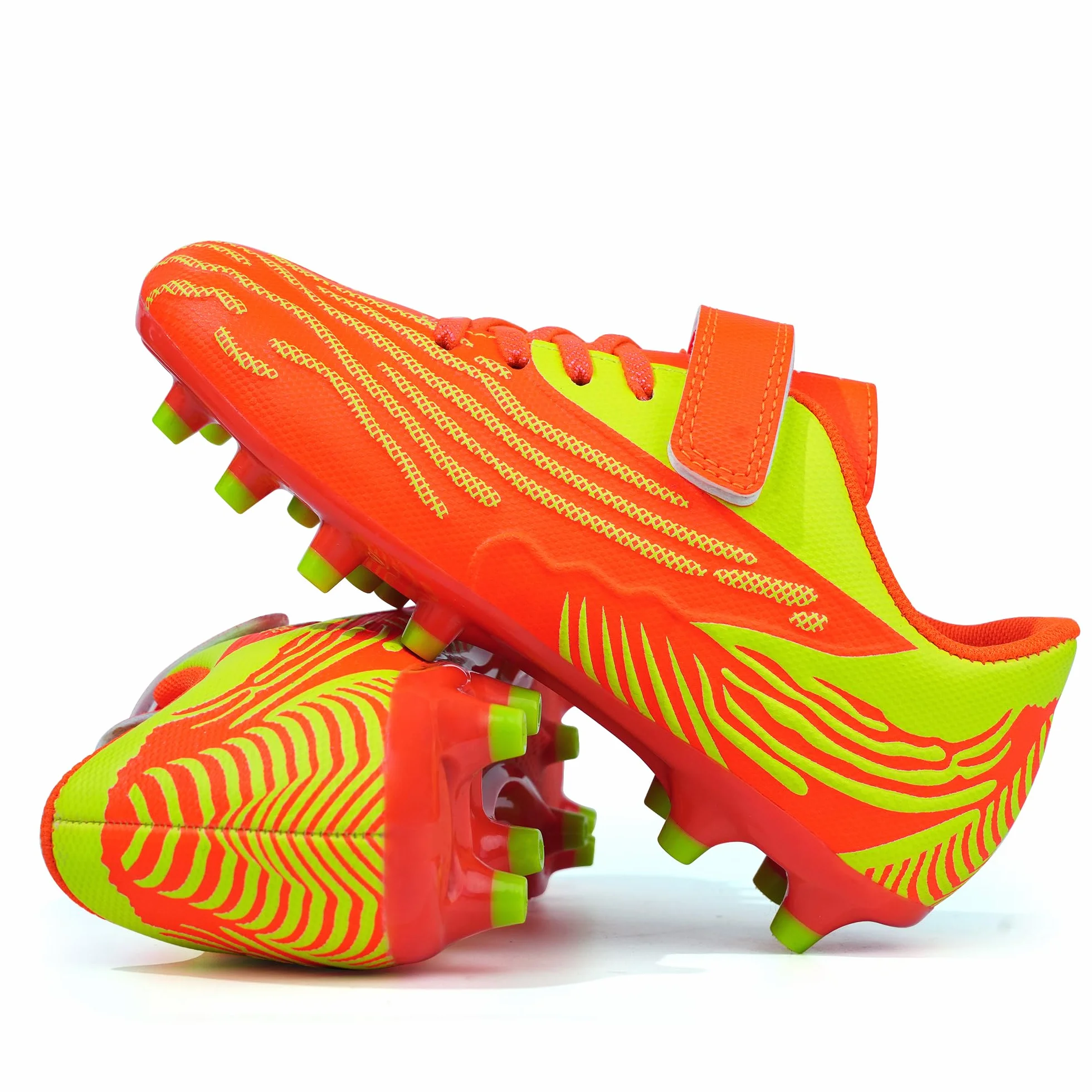 JABASIC Chaussures de Football Enfants Dur Gazon Sport Garçons Filles