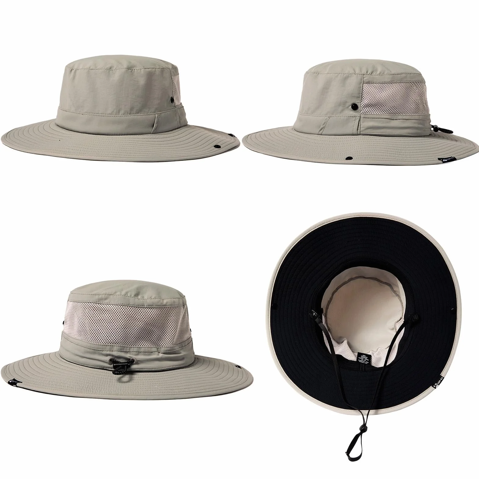 TOP-EX Chapeau de soleil imperméable à large bord avec sangle amovible et maille ventilée
