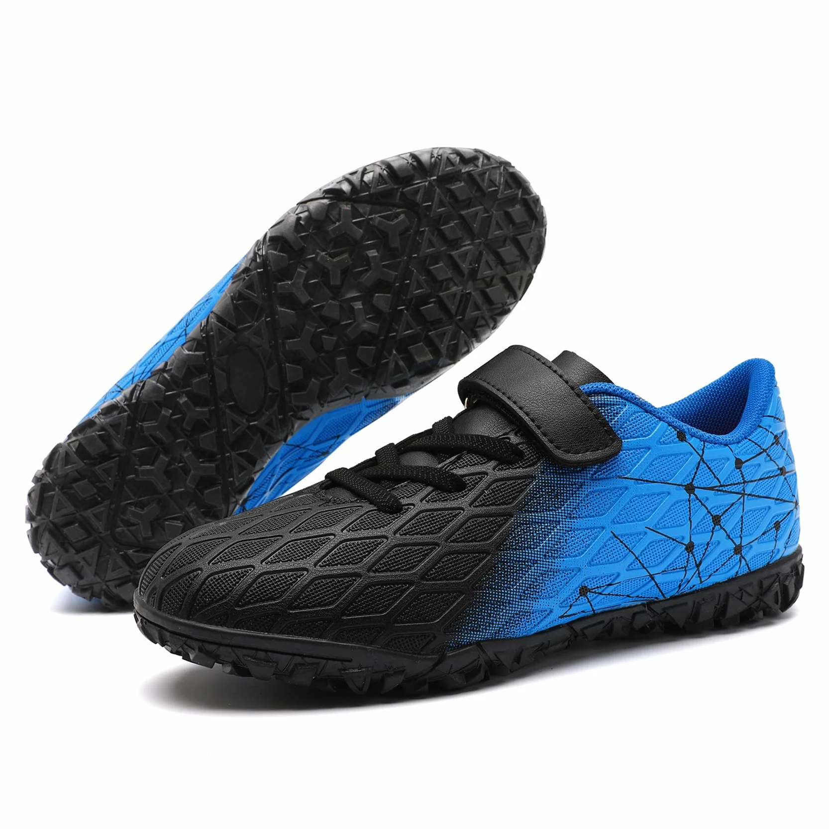 Chaussures de Football Garçon Fille Futsal Professionnelles Crampons Antidérapants Entraînement Enfant Sport