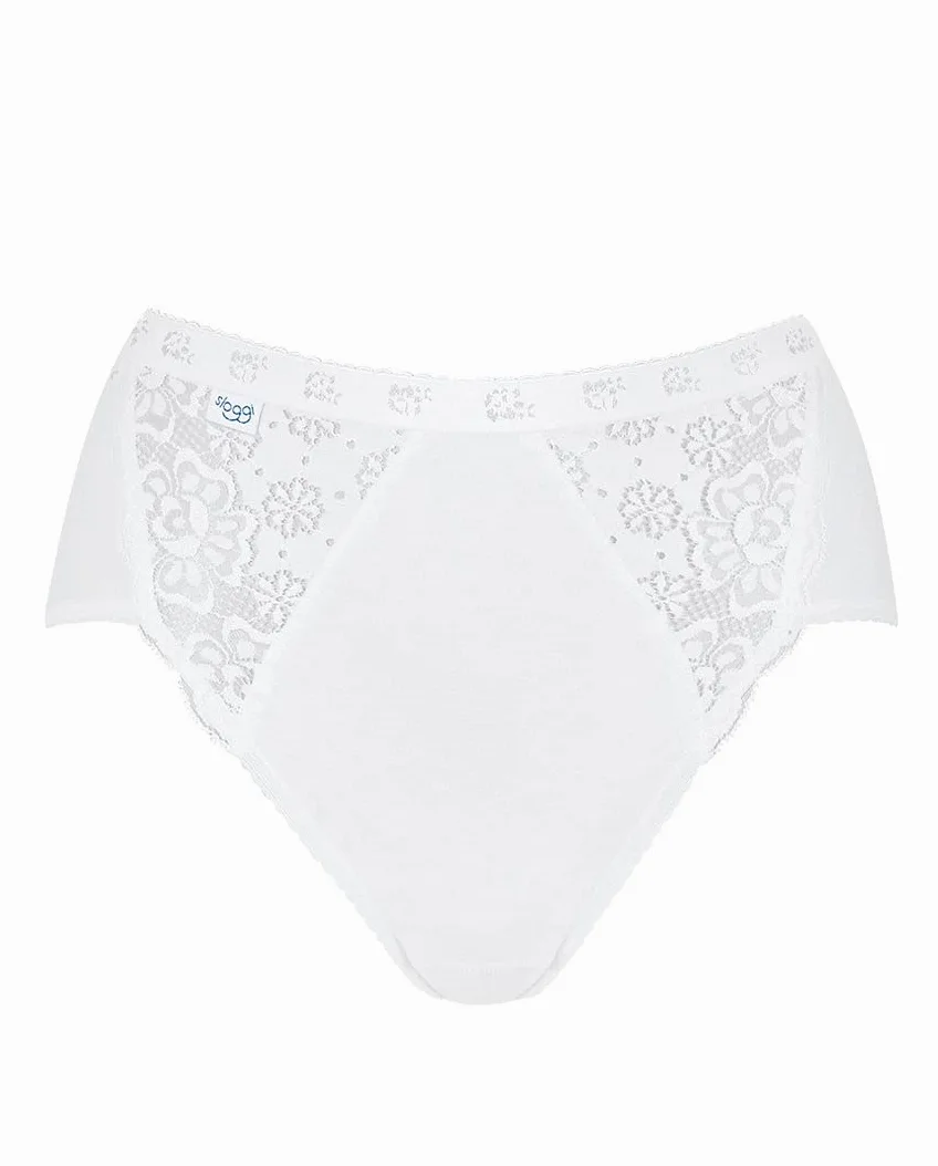 Sloggi Chic Midi Lot de 8, Blanc., 52