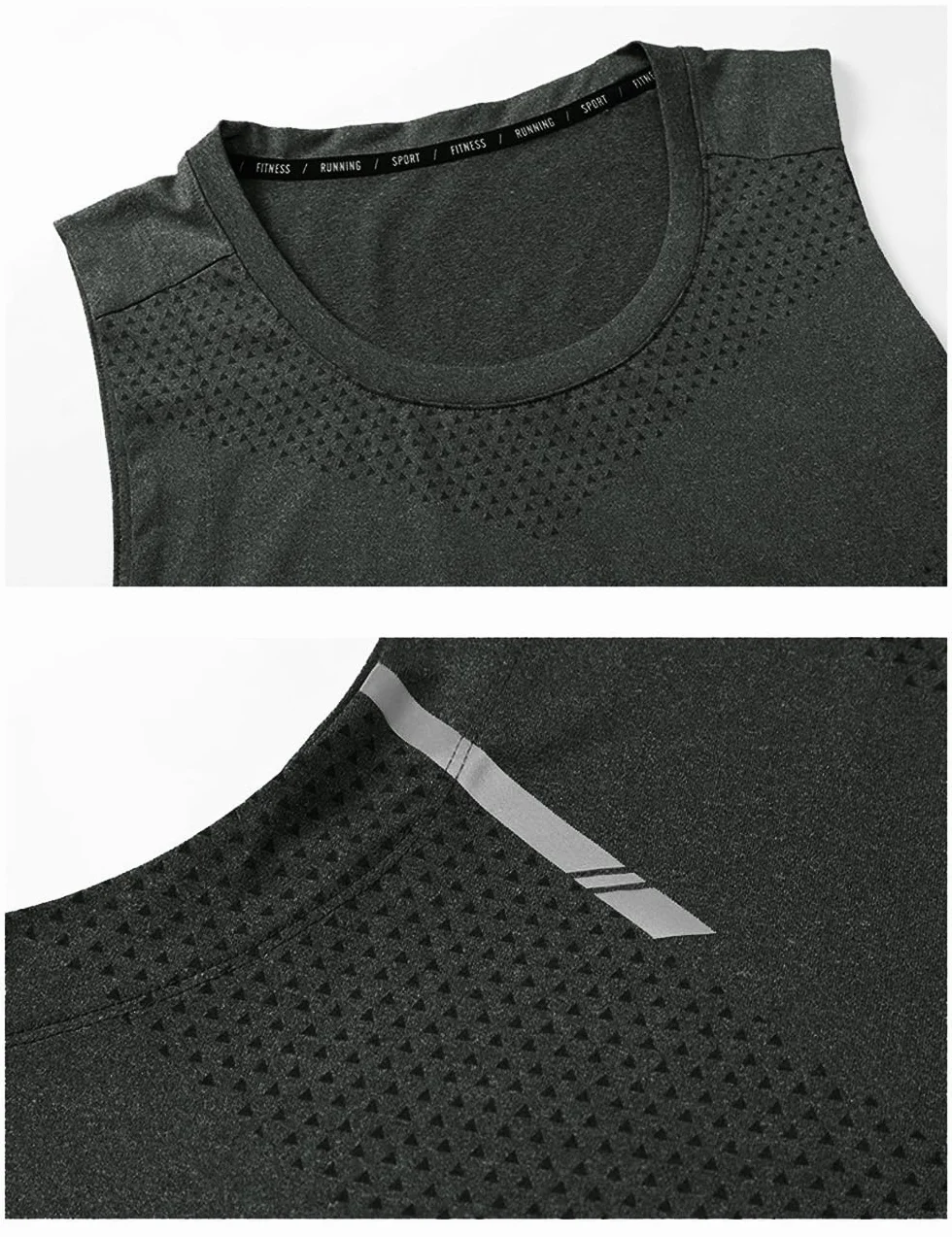 Hommes Training Fitness Vest Running Speed Dry Chemise sans Manches