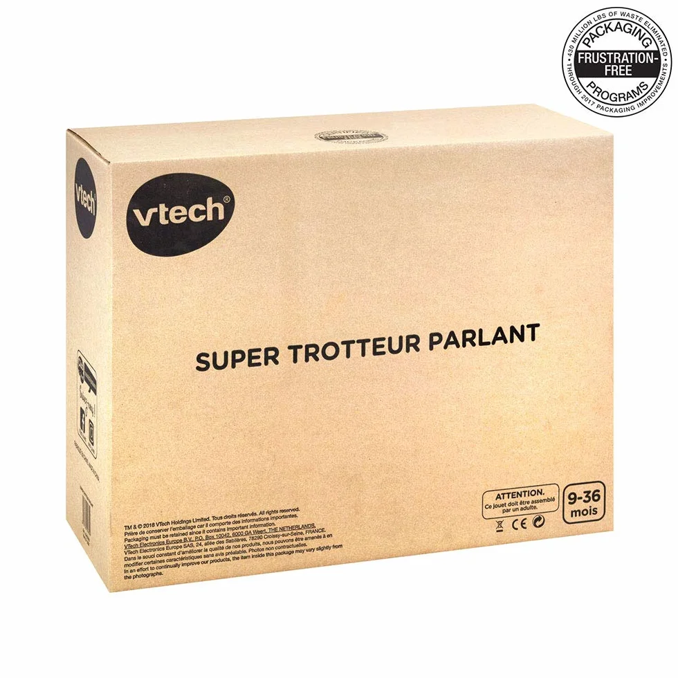 VTech Super Trotteur Parlant Rose, Trotteur Bébé Pliable, Tableau d'Éveil Détachable, Jouet d'Activité et de Développement, Apprentissage de la Marche, Cadeau Bébé Dès 9 Mois