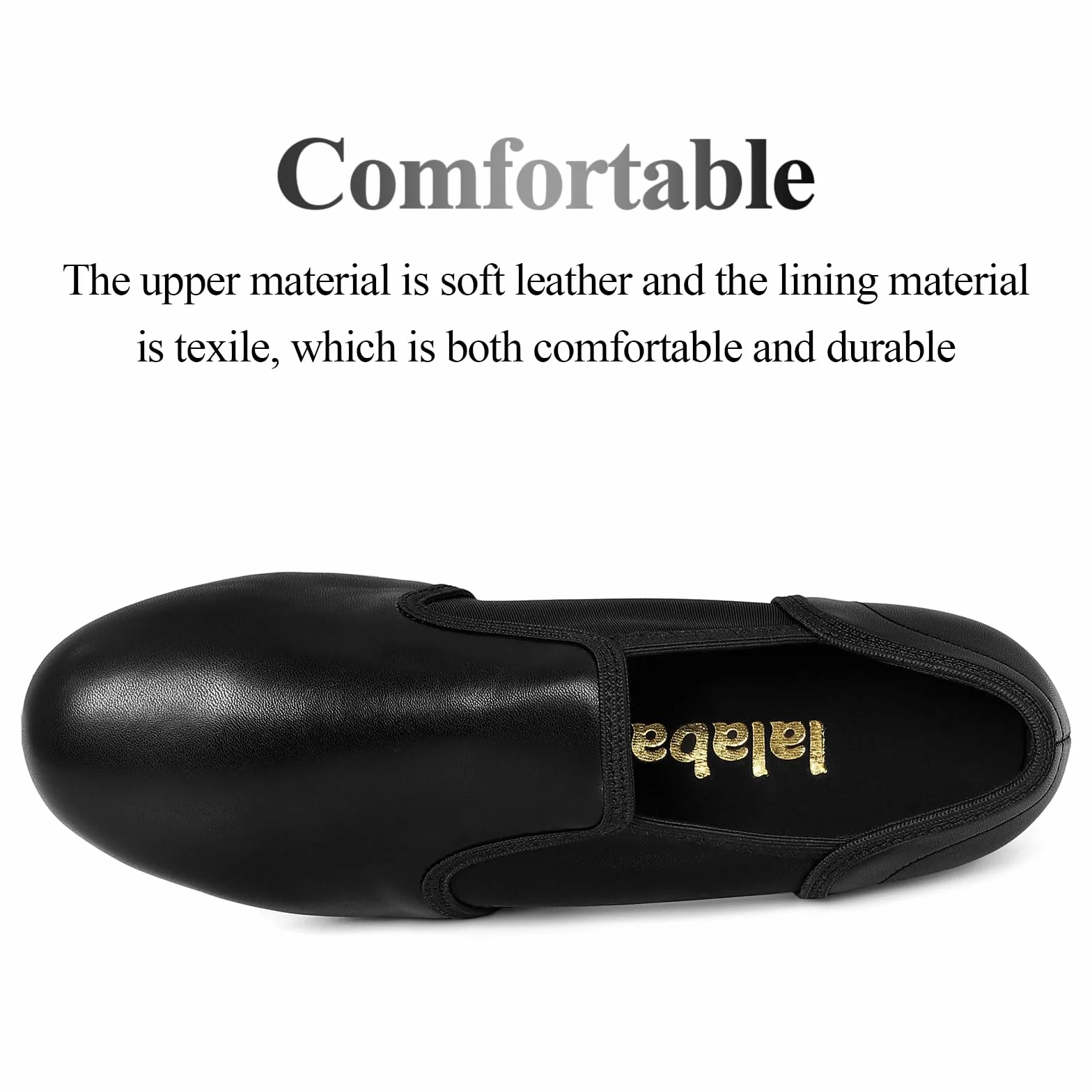 Chaussures de claquettes en cuir noires pour homme adulte