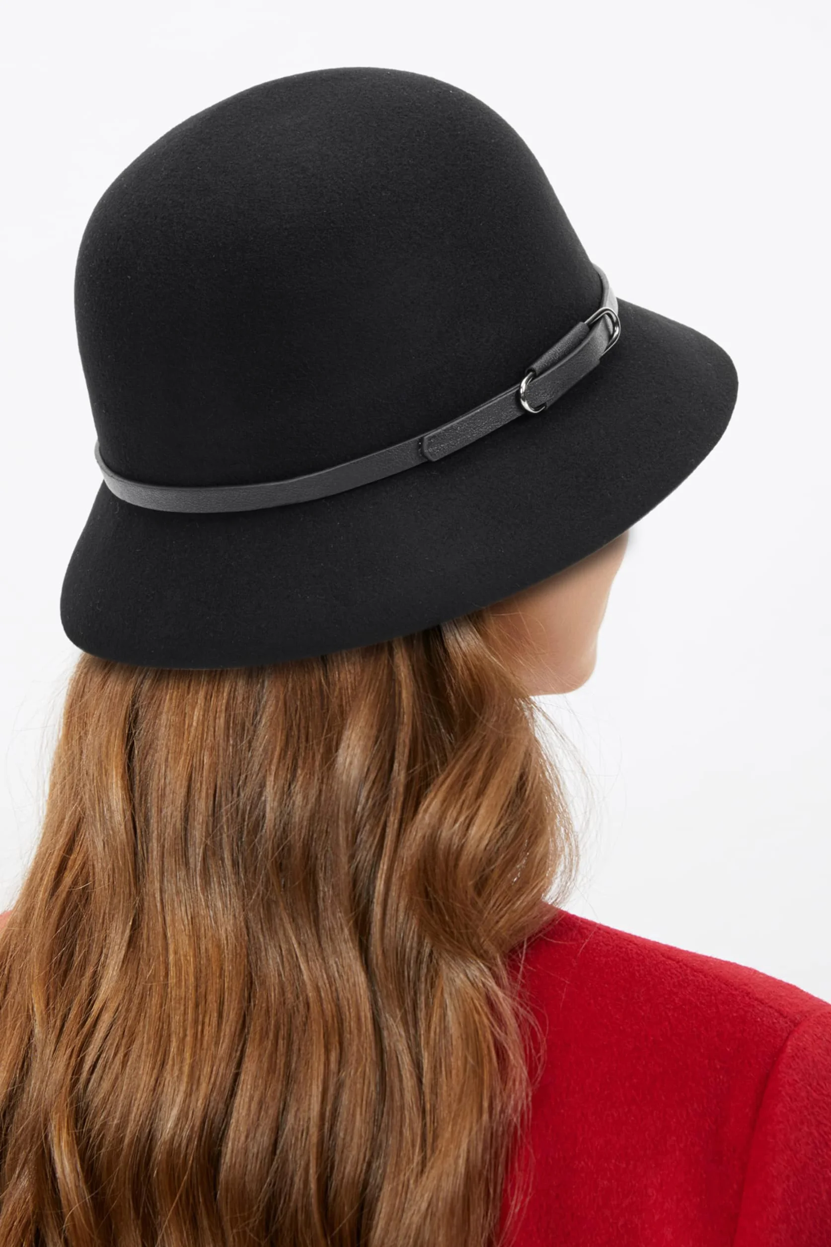 Chapeau cloche vintage années 1920 en feutre de laine pour femme hiver