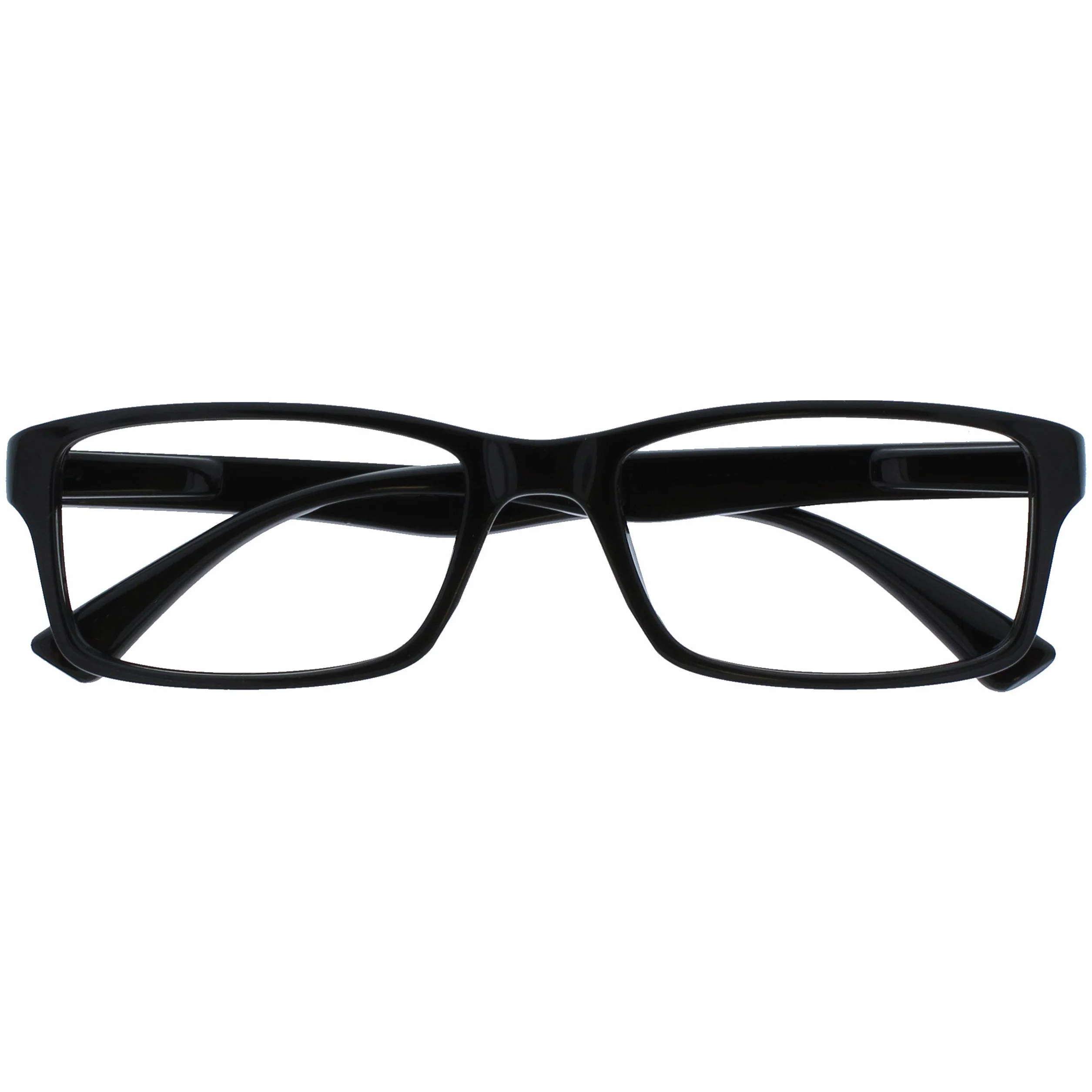 OPULIZE Lunettes De Lecture Noir Style Hommes Femmes UVR092BK +1,50