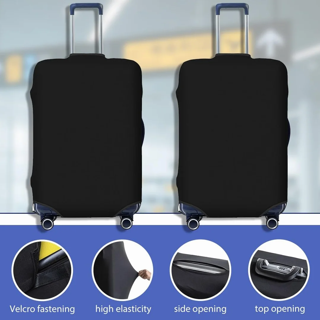 Housse Protection Valise Elastique Silicone pour Bagages Réutilisable Noir XL