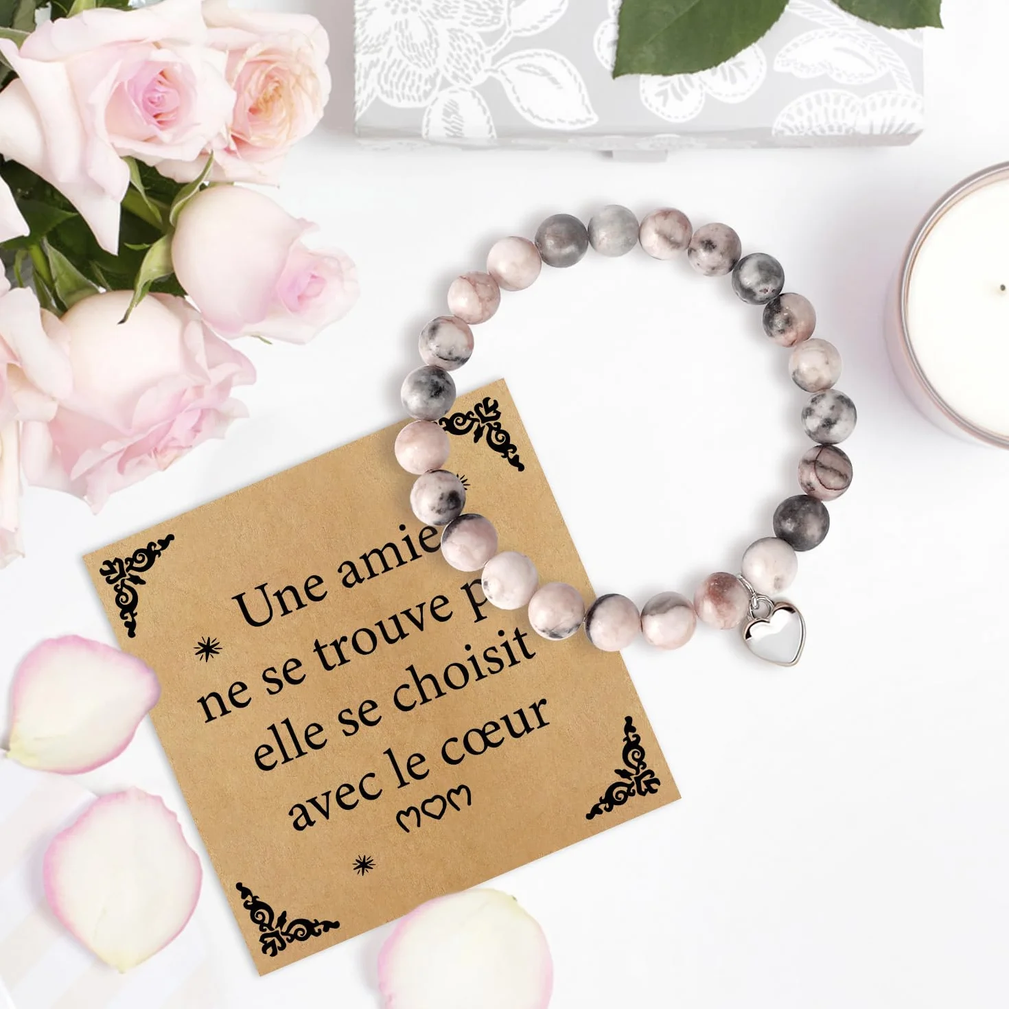 Bracelet Cadeau Meilleure Amie Femme Anniversaire Saint Valentin Retraite Noel