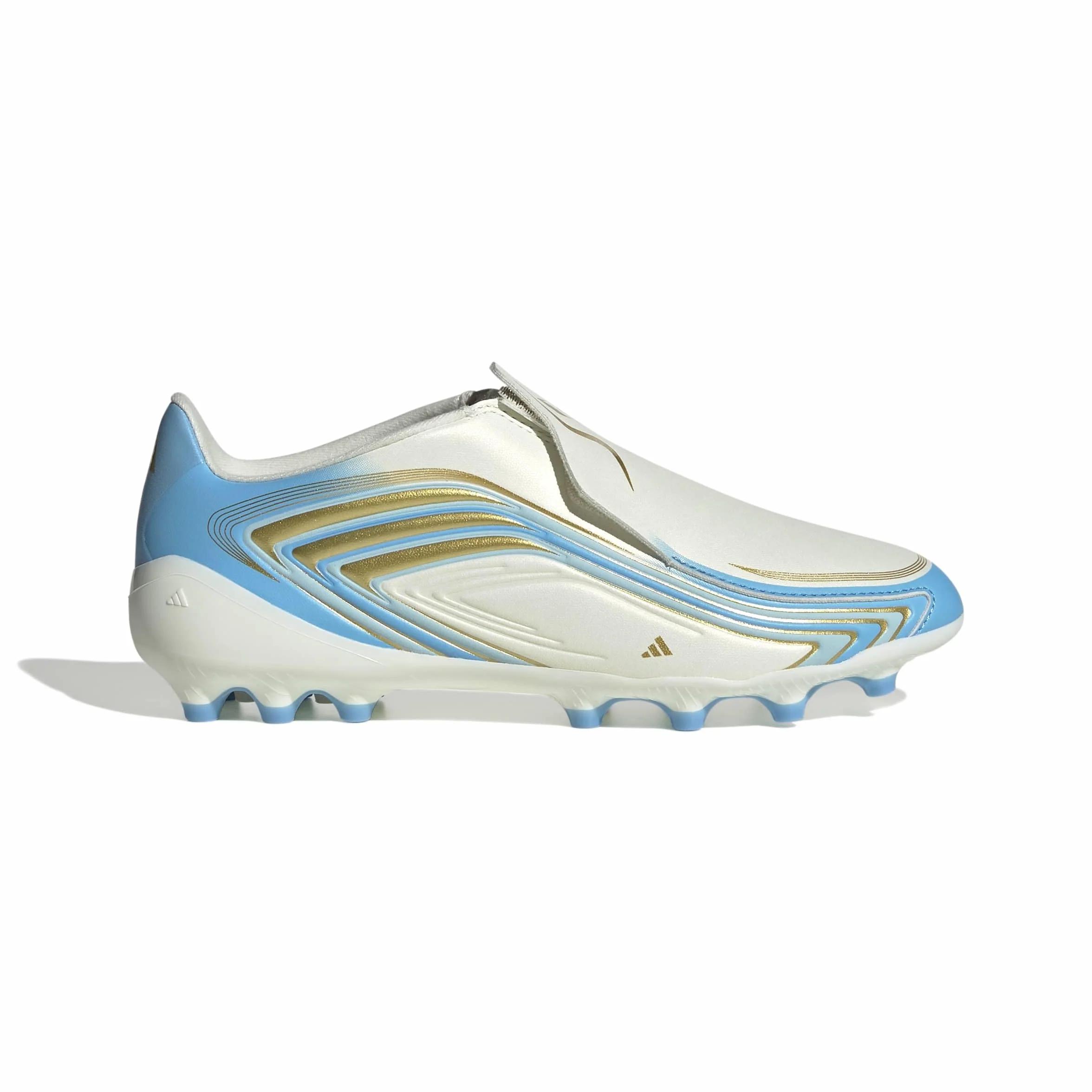 Adidas F50 Messi Chaussure de Football sans Lacets Terrain synthétique Enfants