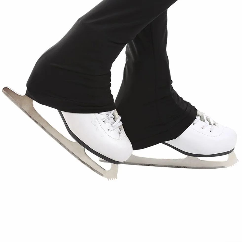 Pantalon d'entraînement de patinage artistique imperméable polaire nylon pour enfants et adultes