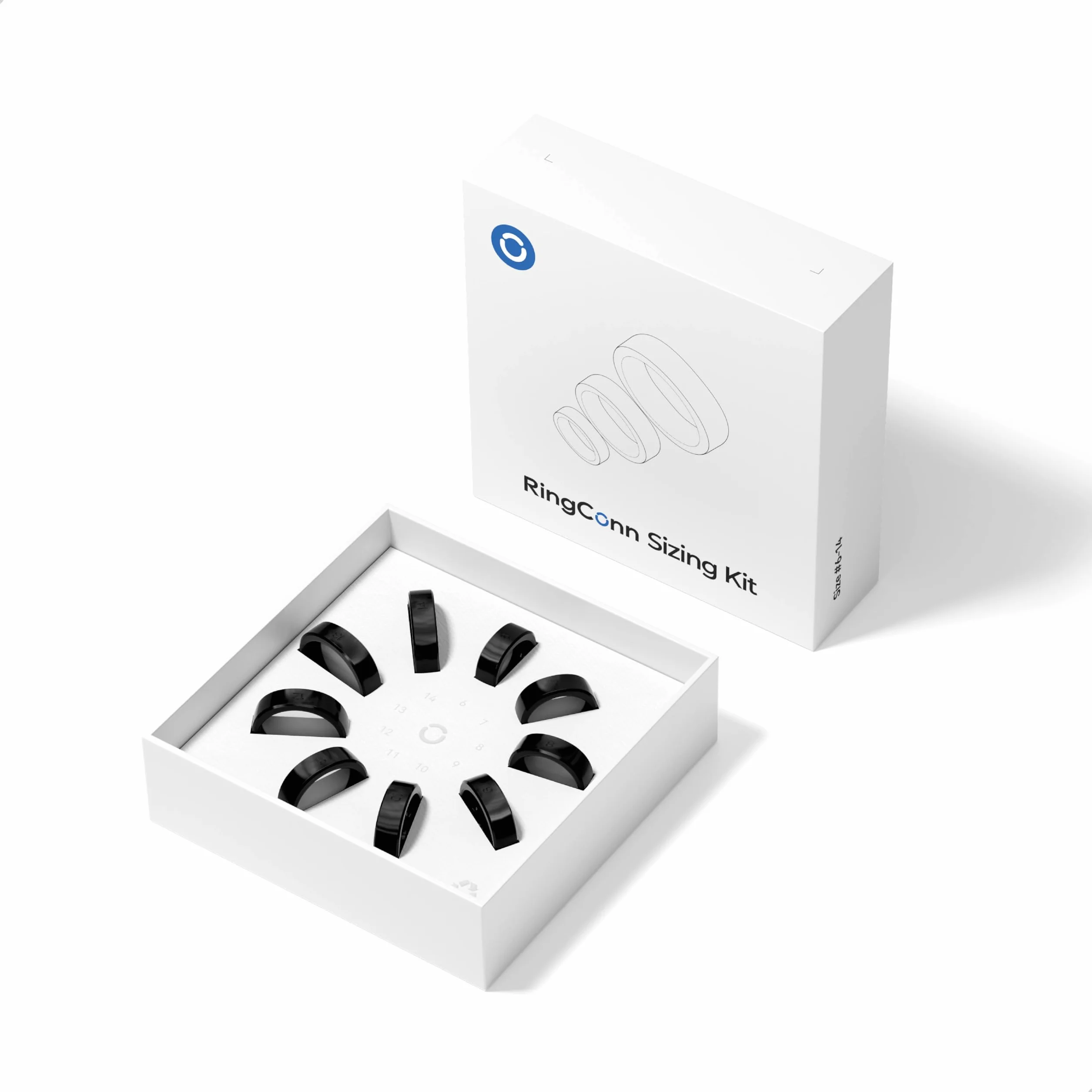 RingConn Gen 2 Smart Ring Kit de Taille de Bague Tailles 6 à 14