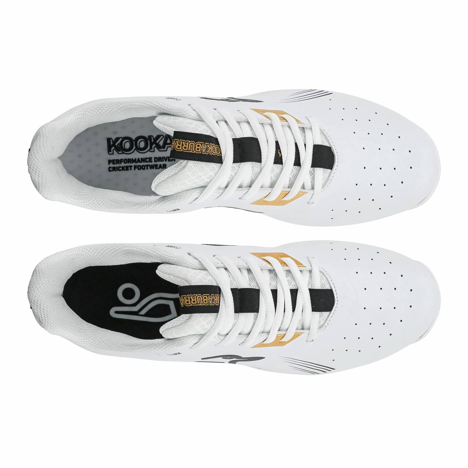 KOOKABURRA KC 3.0 Rubber Sole Cricket Shoe Gold/Black