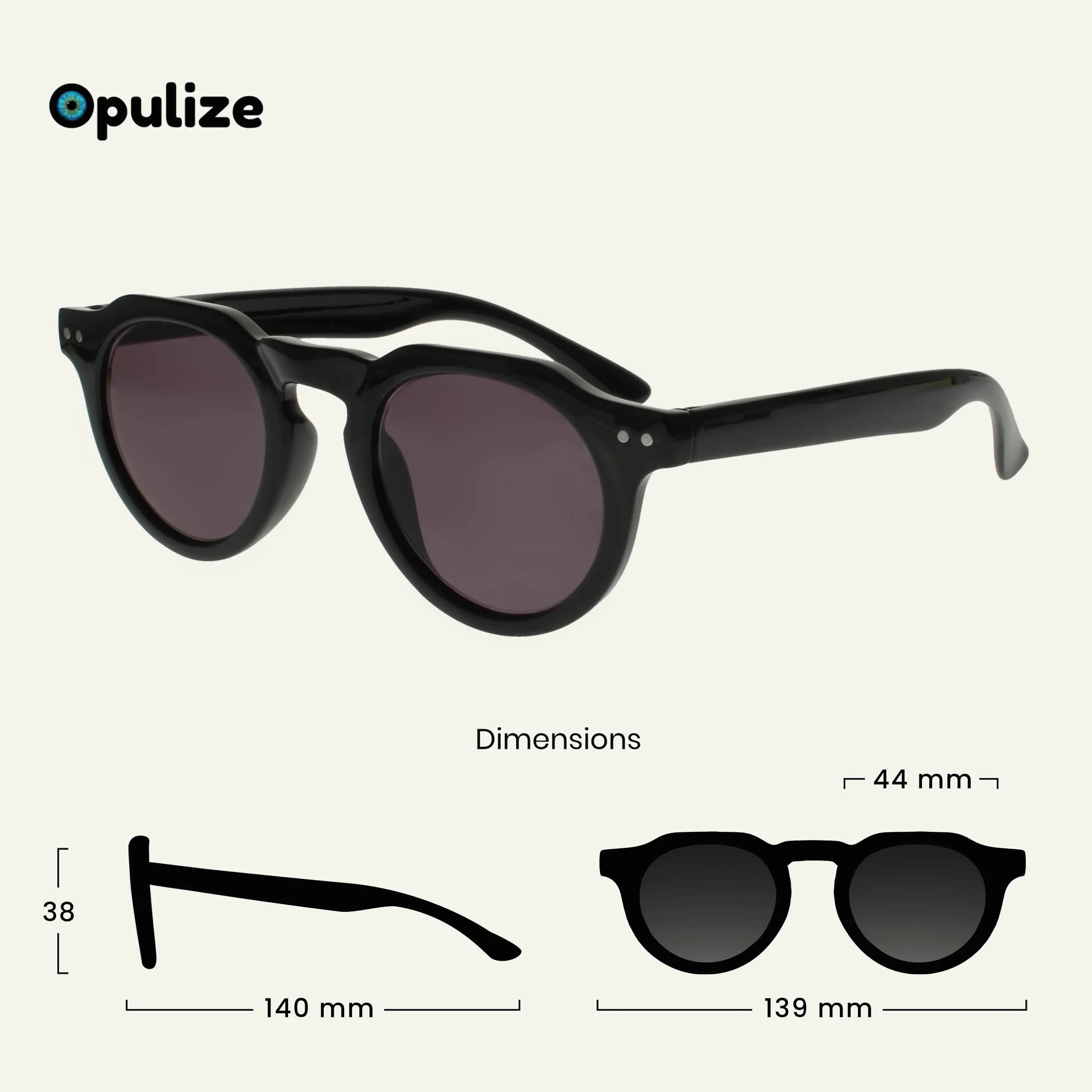 OPULIZE RIO Lunettes de Lecture Solaires Lot de 3 UV400 Noir Écaille Tortue Marron Gris +3.00