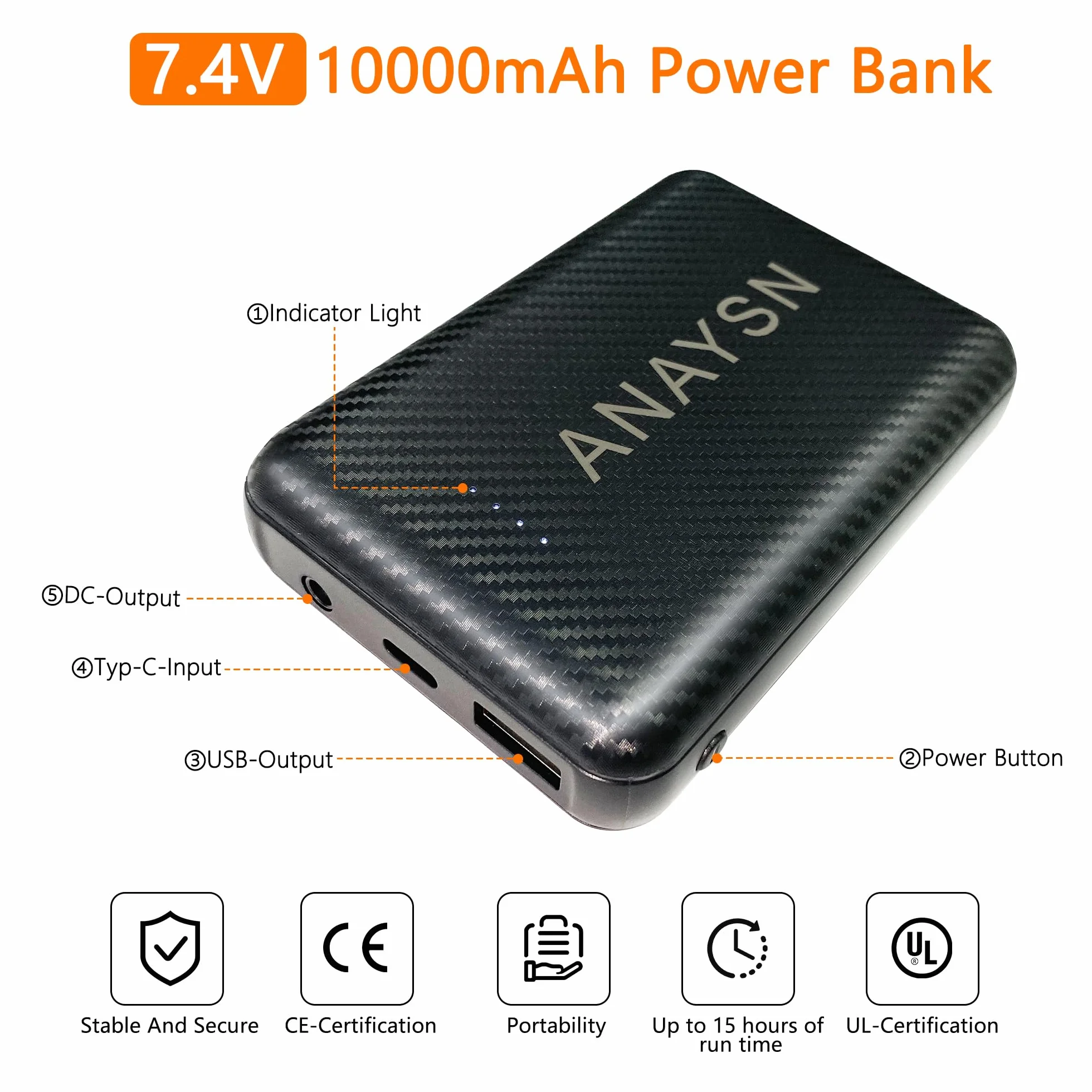 Gilet chauffant Enfant avec batterie 7.4V 10000mAh