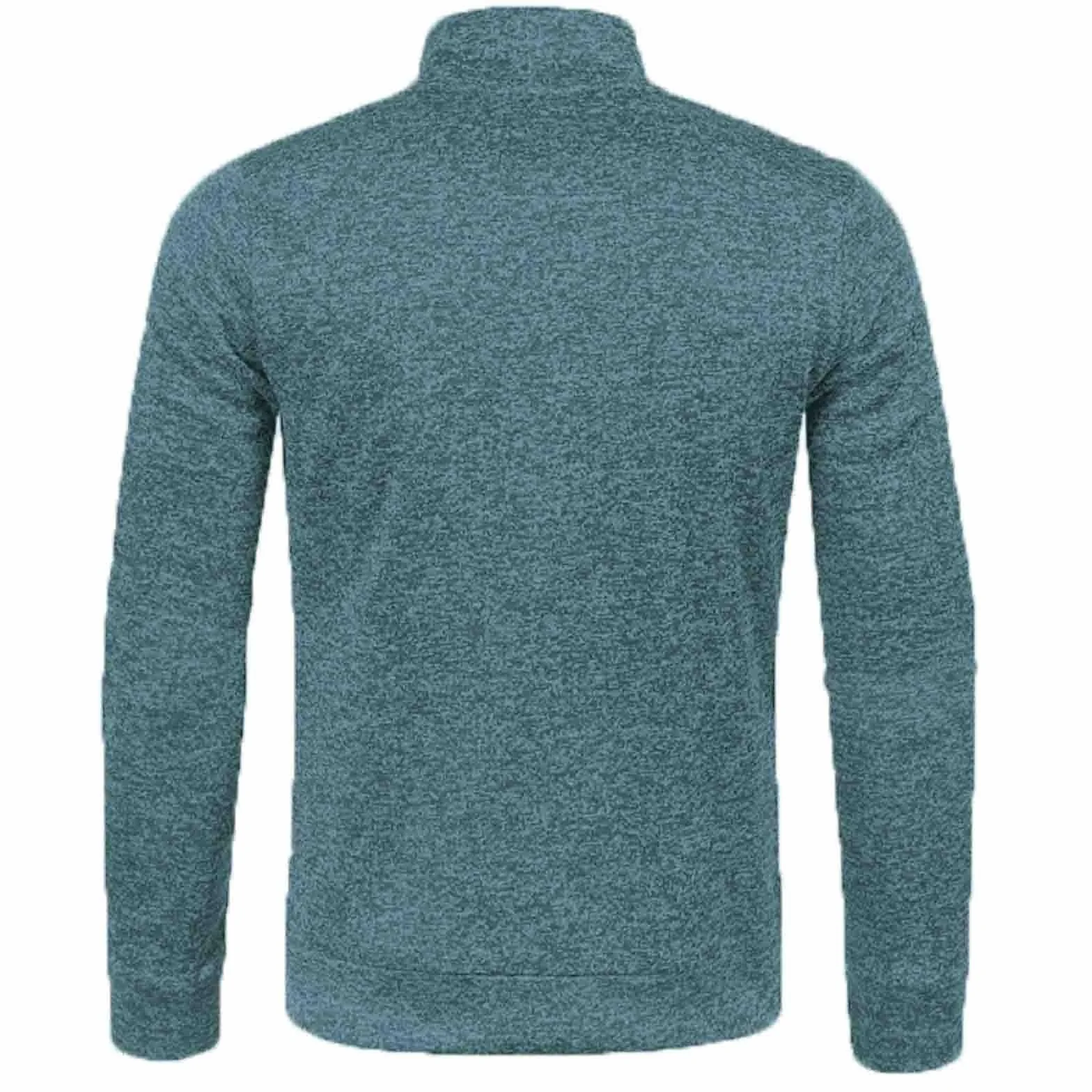 Polaire Pull Homme 1/4 Zip Col Montant Sweatshirt Chaud Veste Travail