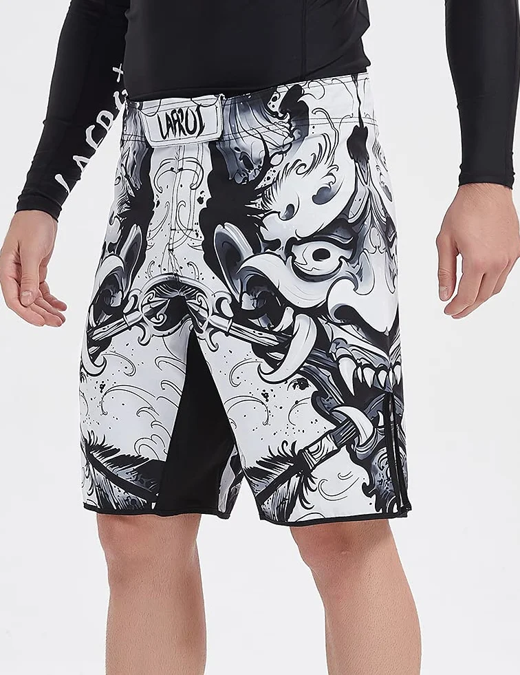 LAFROI QJK01 Short de Boxe et de Combat Libre Homme avec Cordon de Serrage et Poche