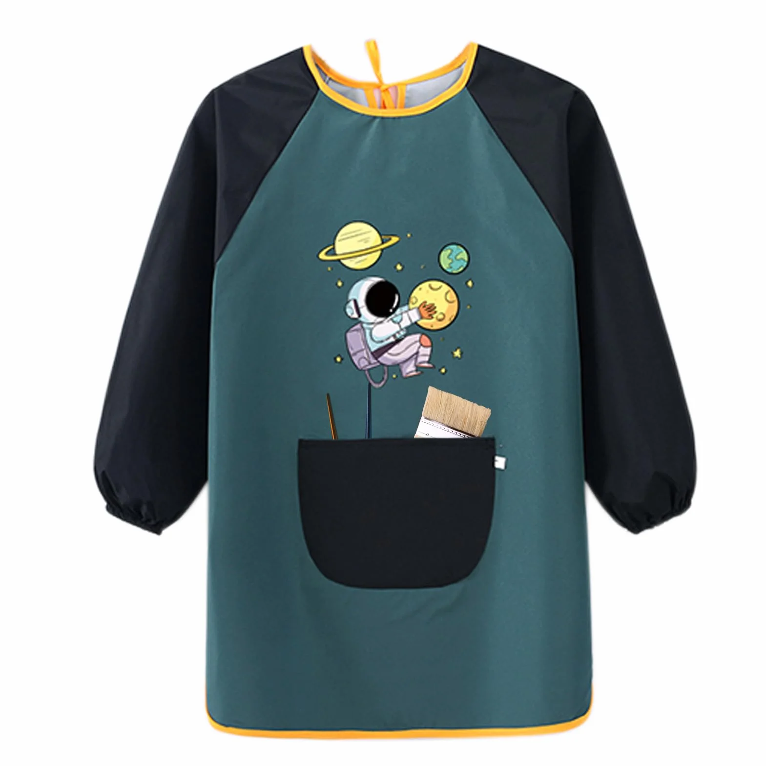 Blouse Anti-Tâches Enfant à Manches Longues pour Peinture, Jardin, Cuisine